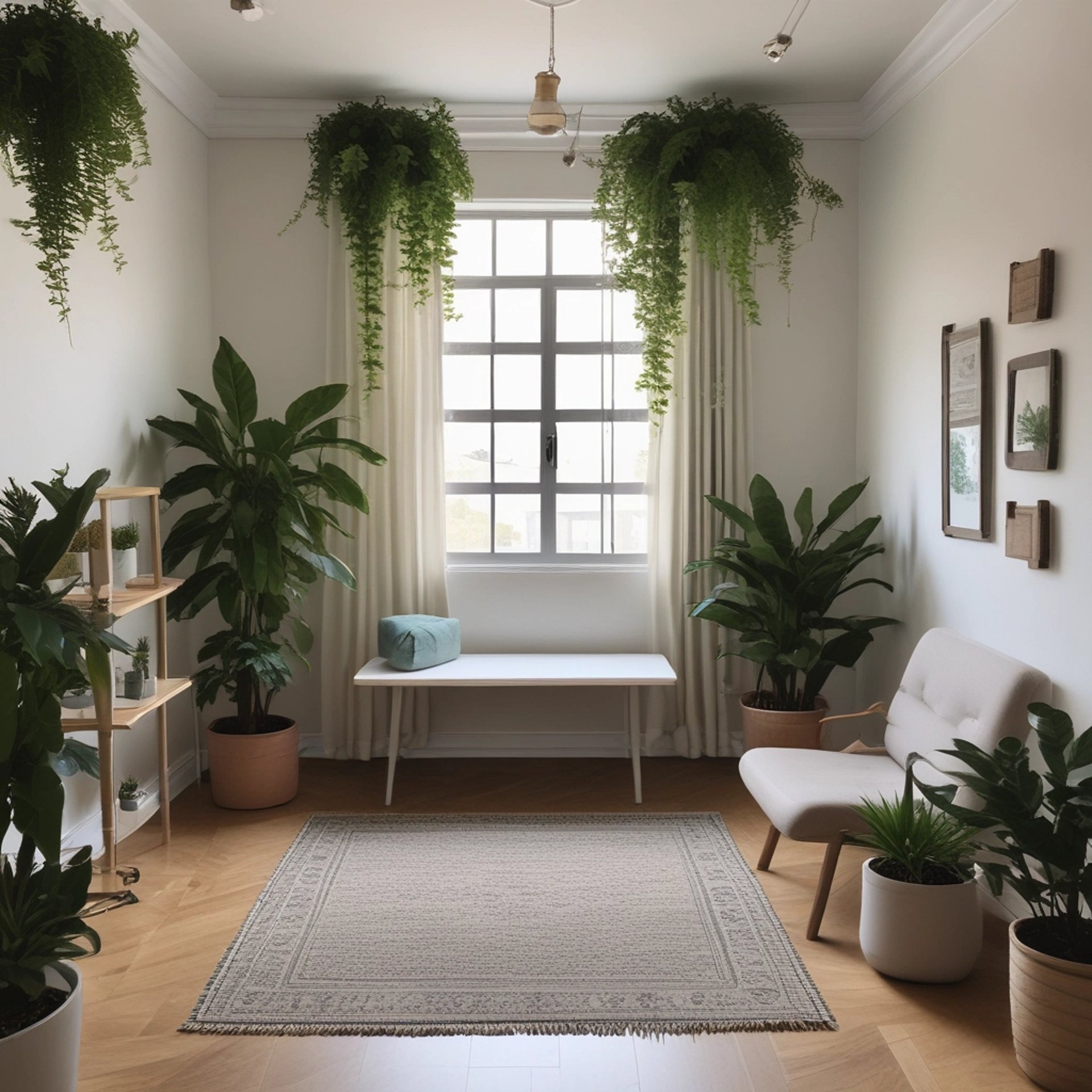 woman doing yoga meditation on brown parquet flooring