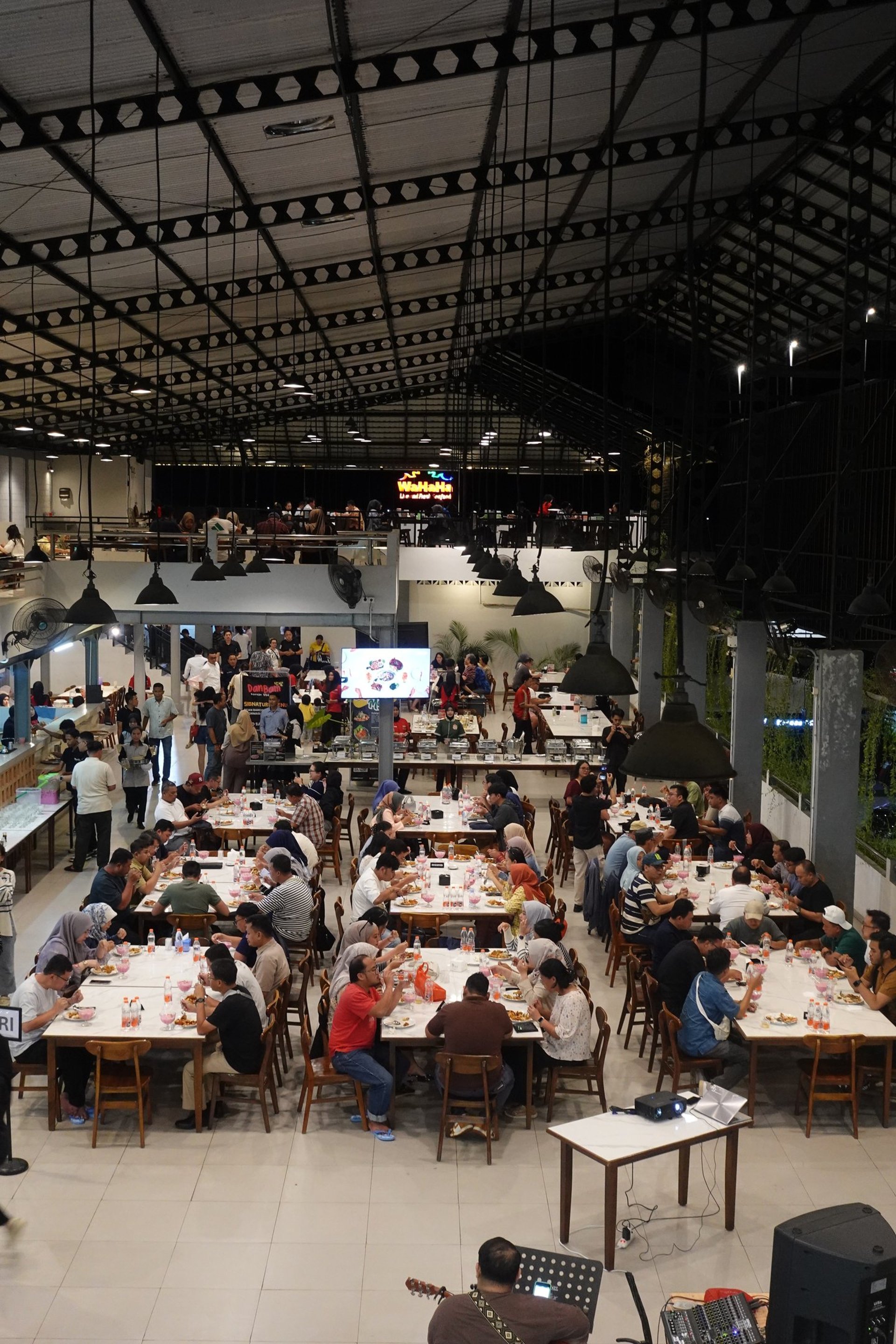 an abstract photo of a curved building with a blue sky in the background