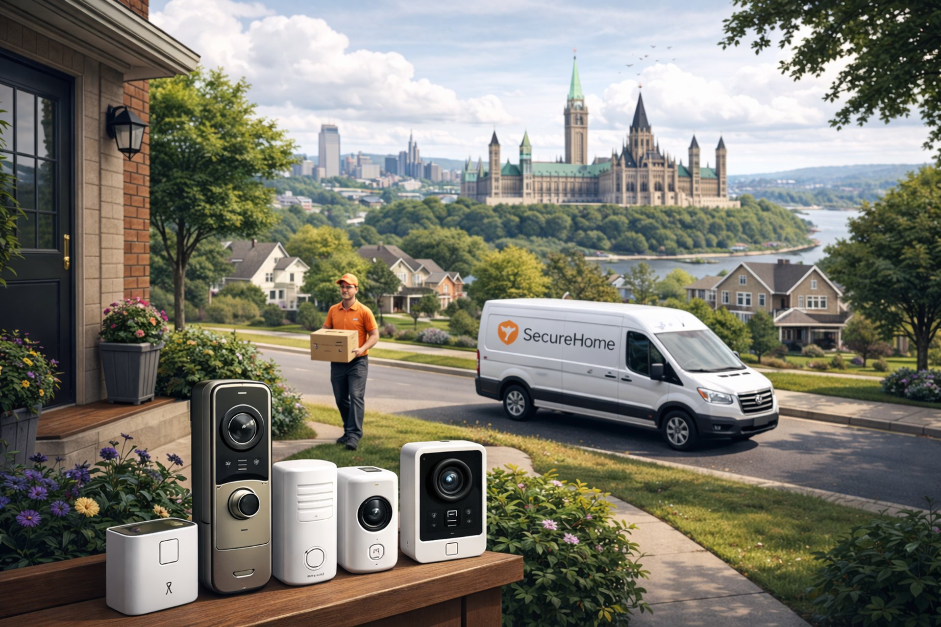 Ottawa local delivery of home security equipment.