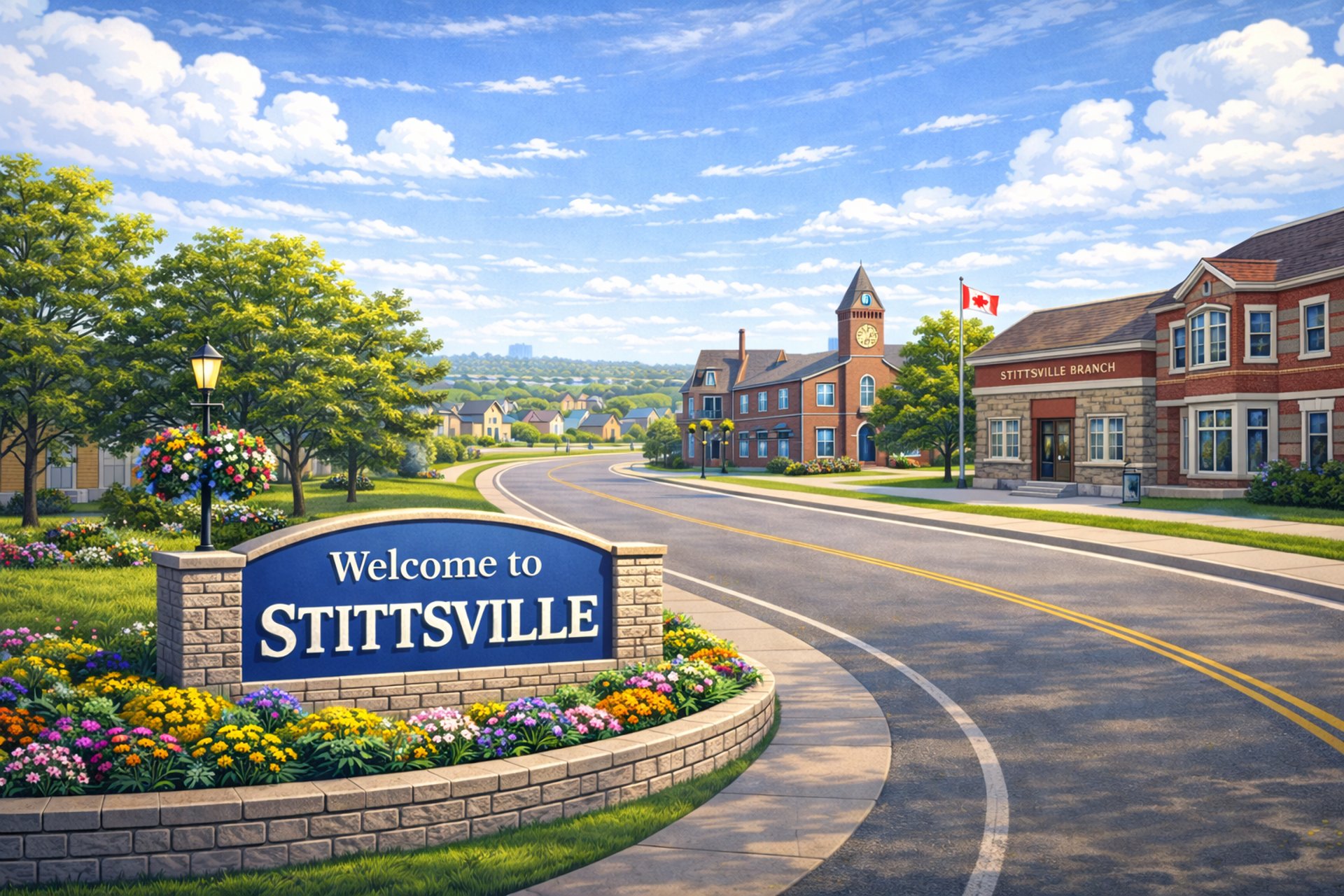 Stittsville neighbourhood background representing local delivery service area.