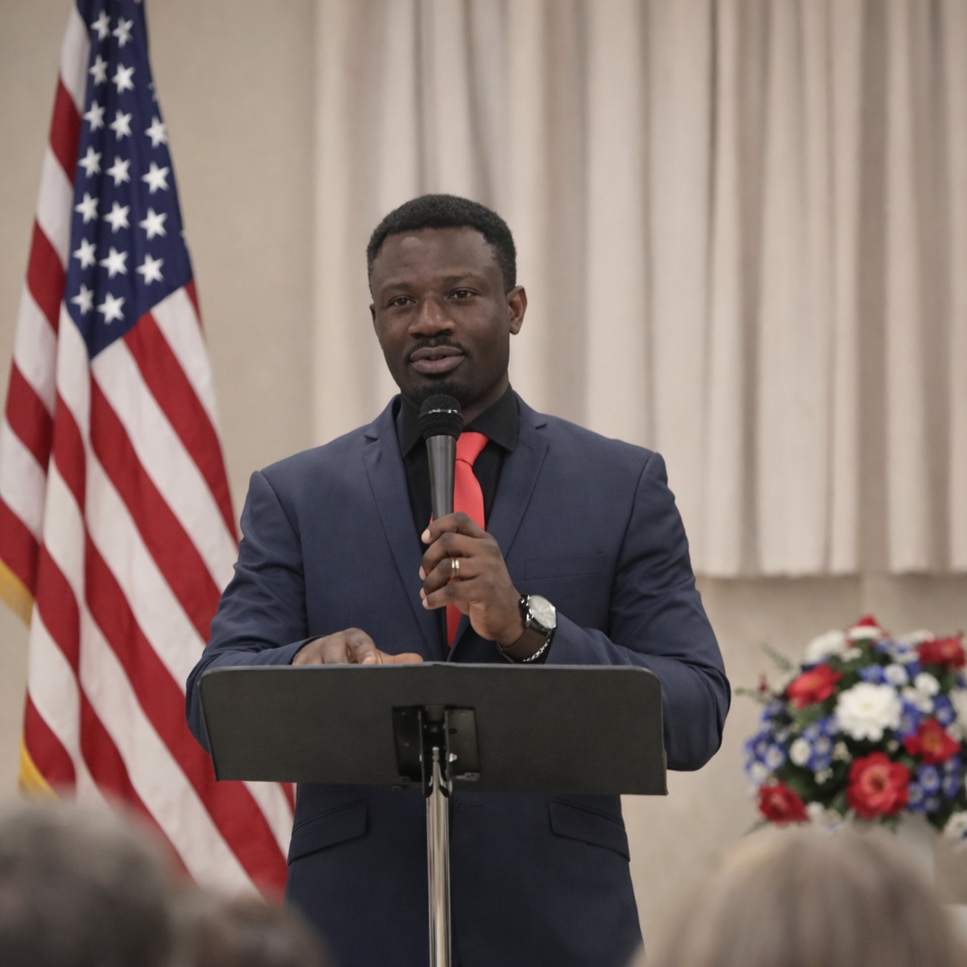 an abstract photo of a curved building with a blue sky in the background