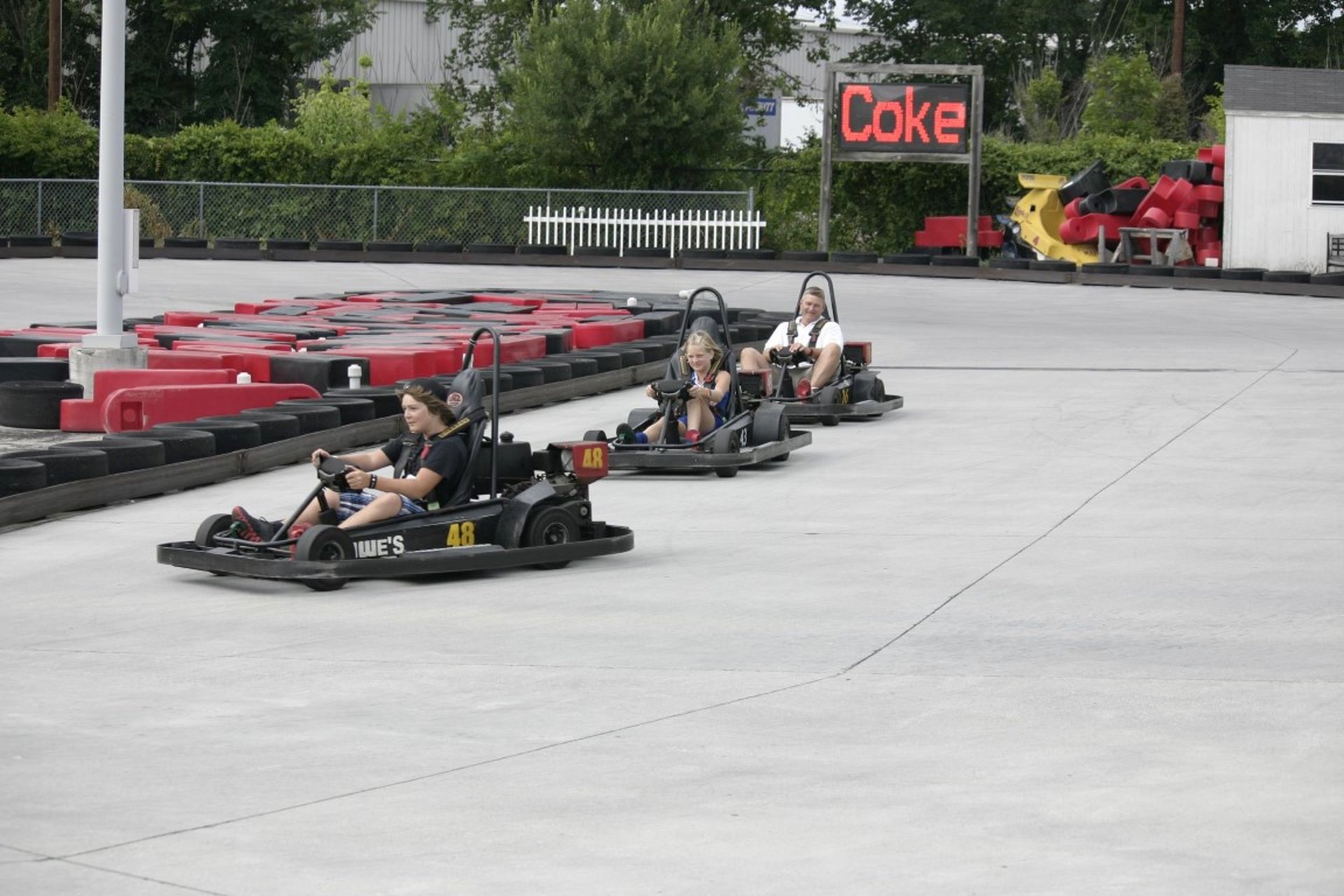 outdoor go kart race