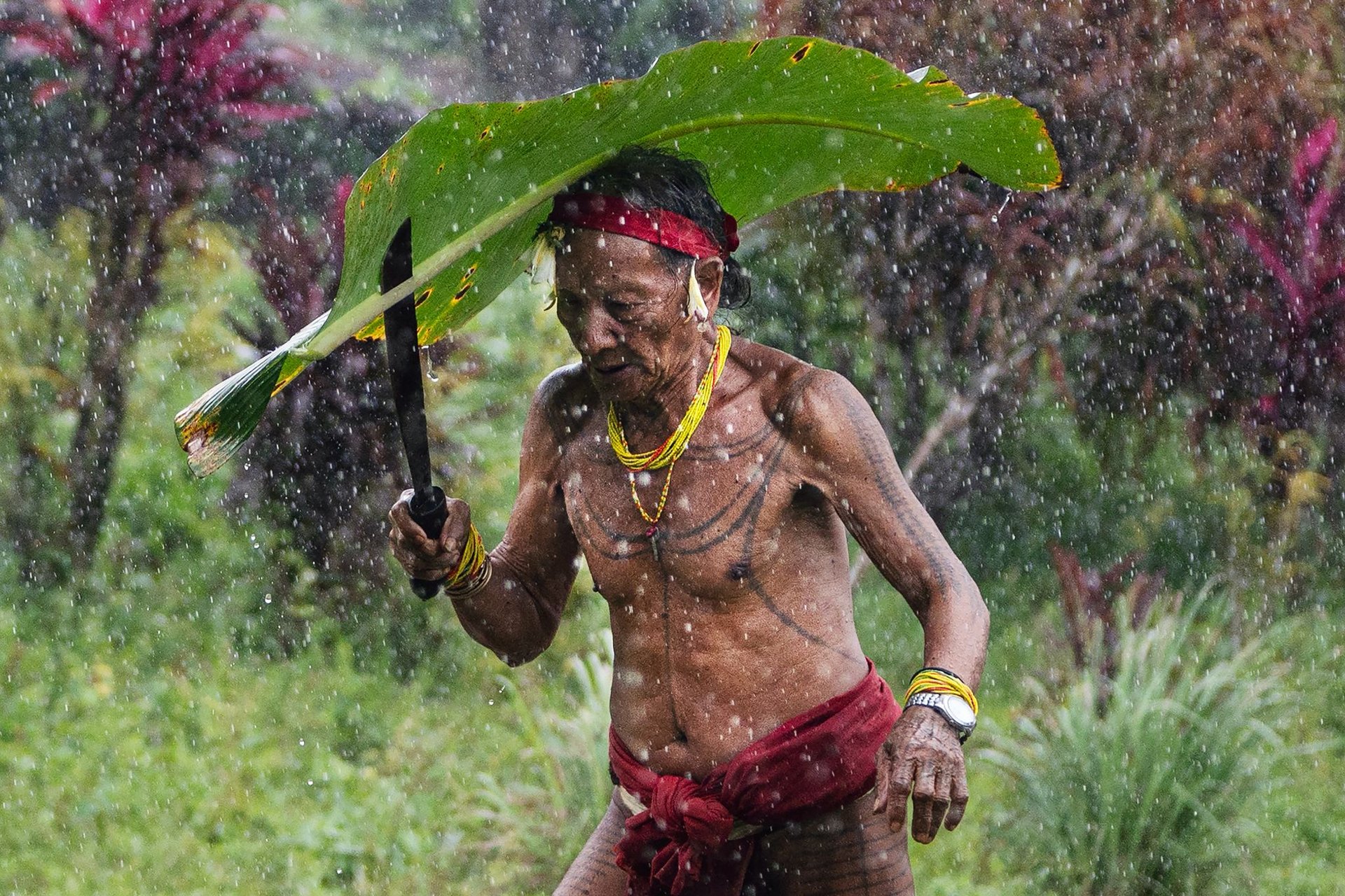 black blue and yellow textile