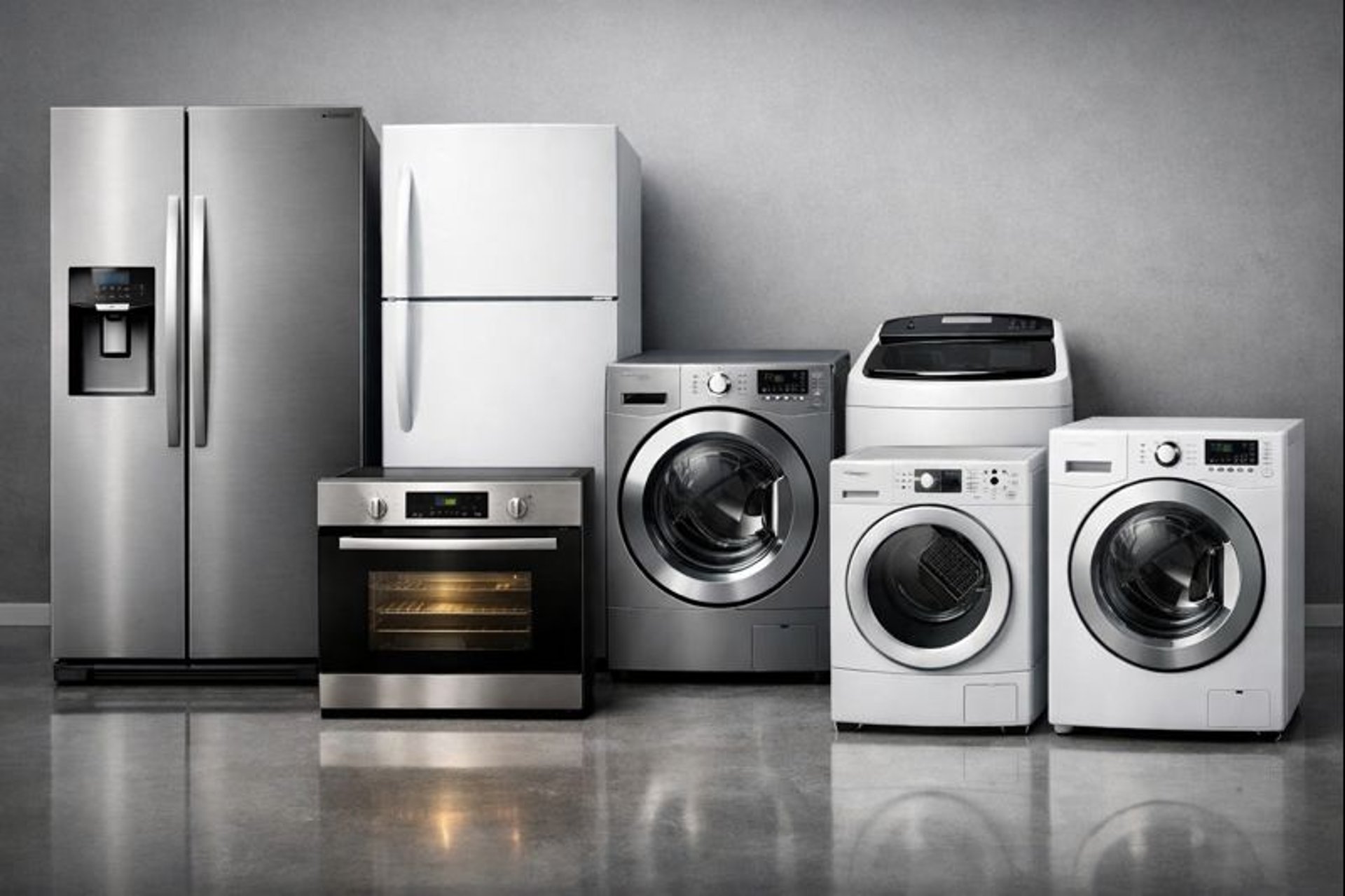 A refrigerator in a kitchen next to a window