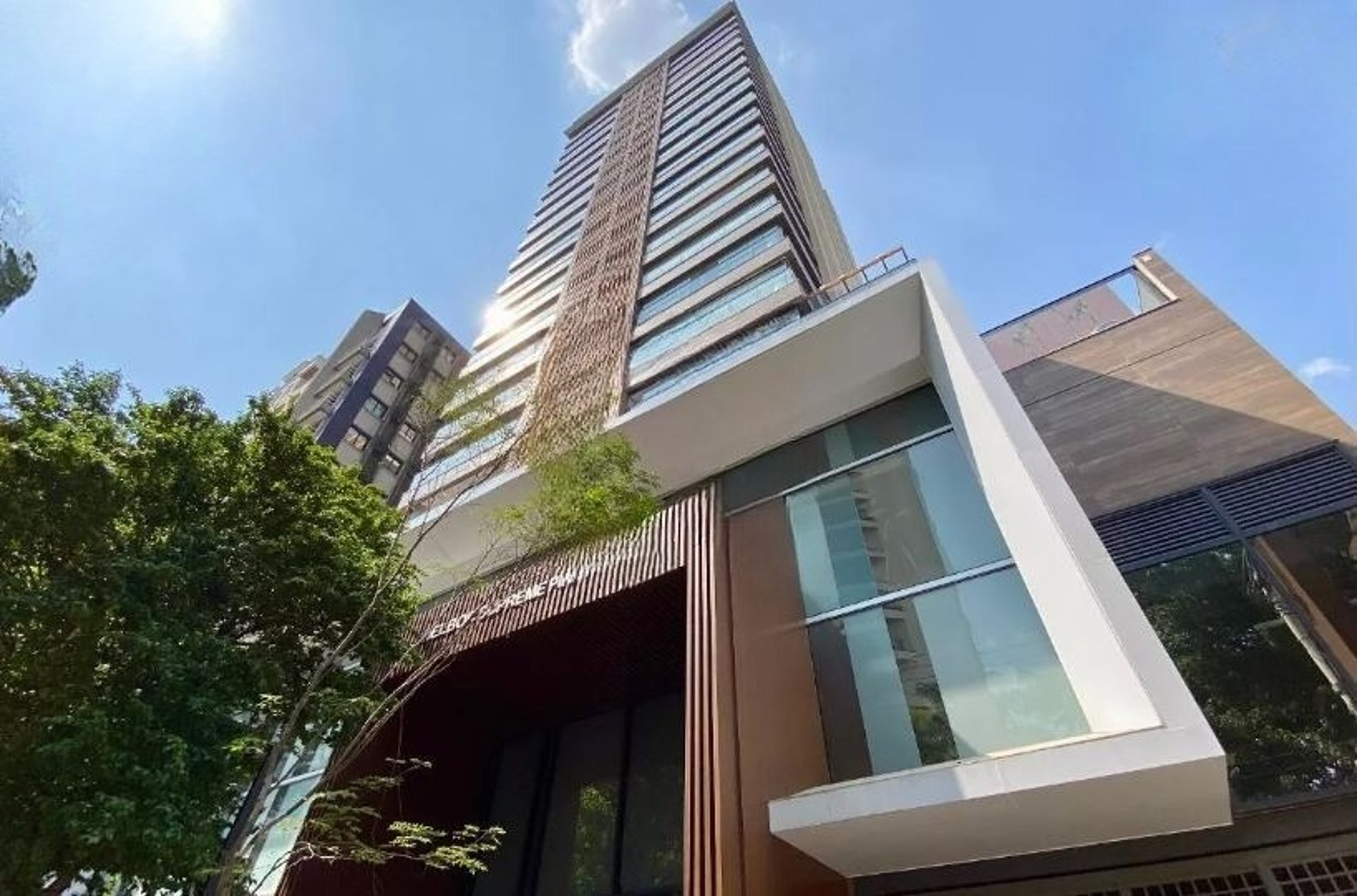 low angle photography curtain wall buildings