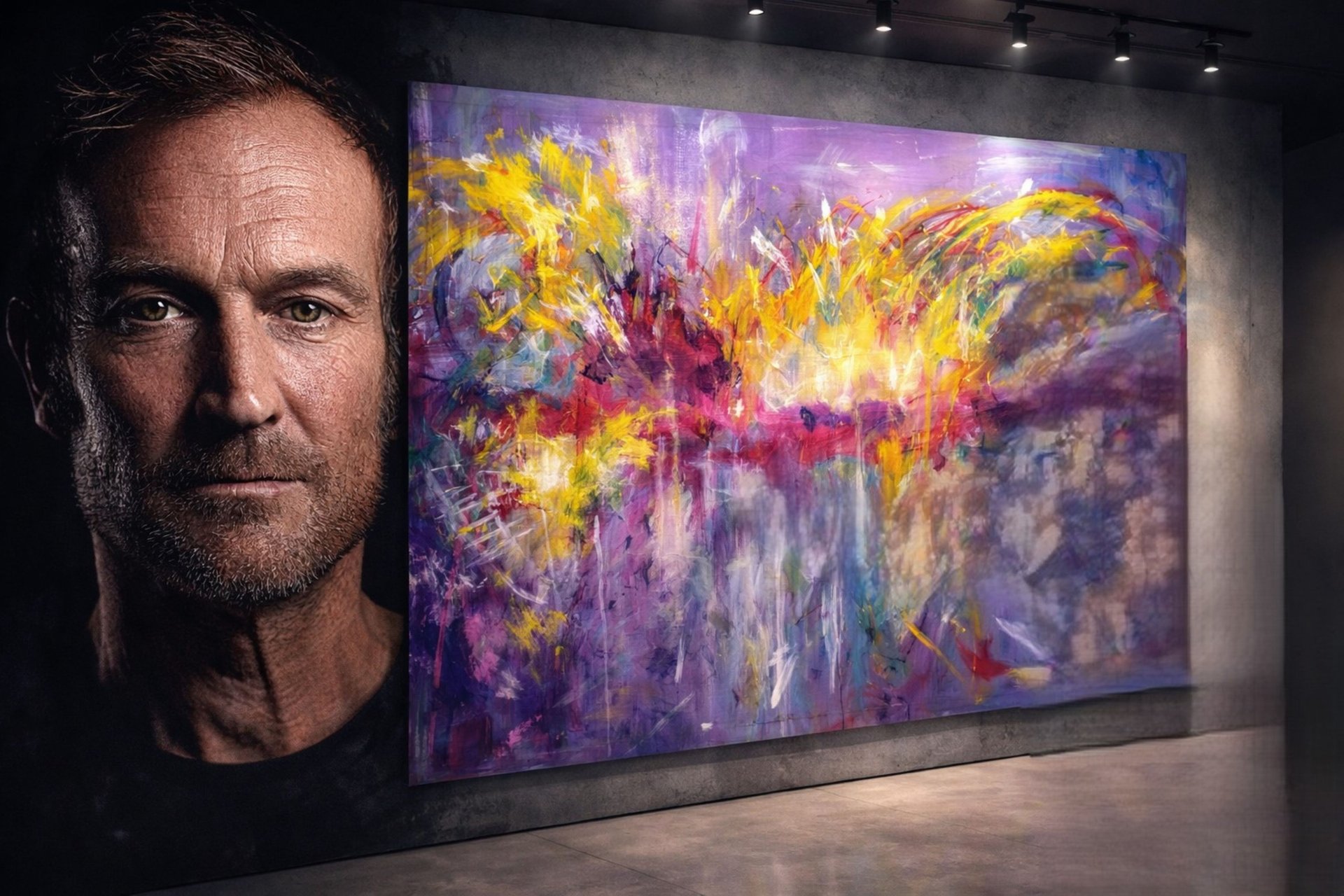 an abstract photo of a curved building with a blue sky in the background