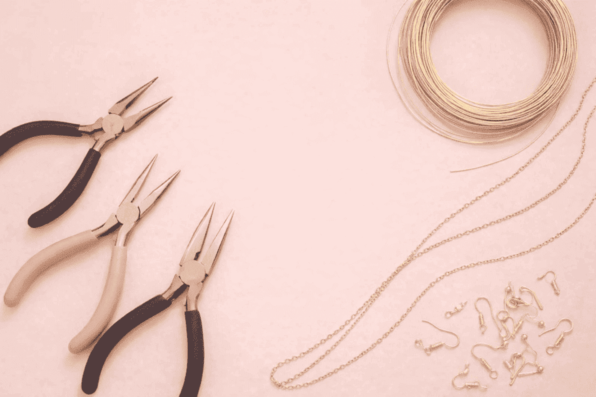 pinzas de joyeria, cadena, alambre de joyeria artesanal en méxico