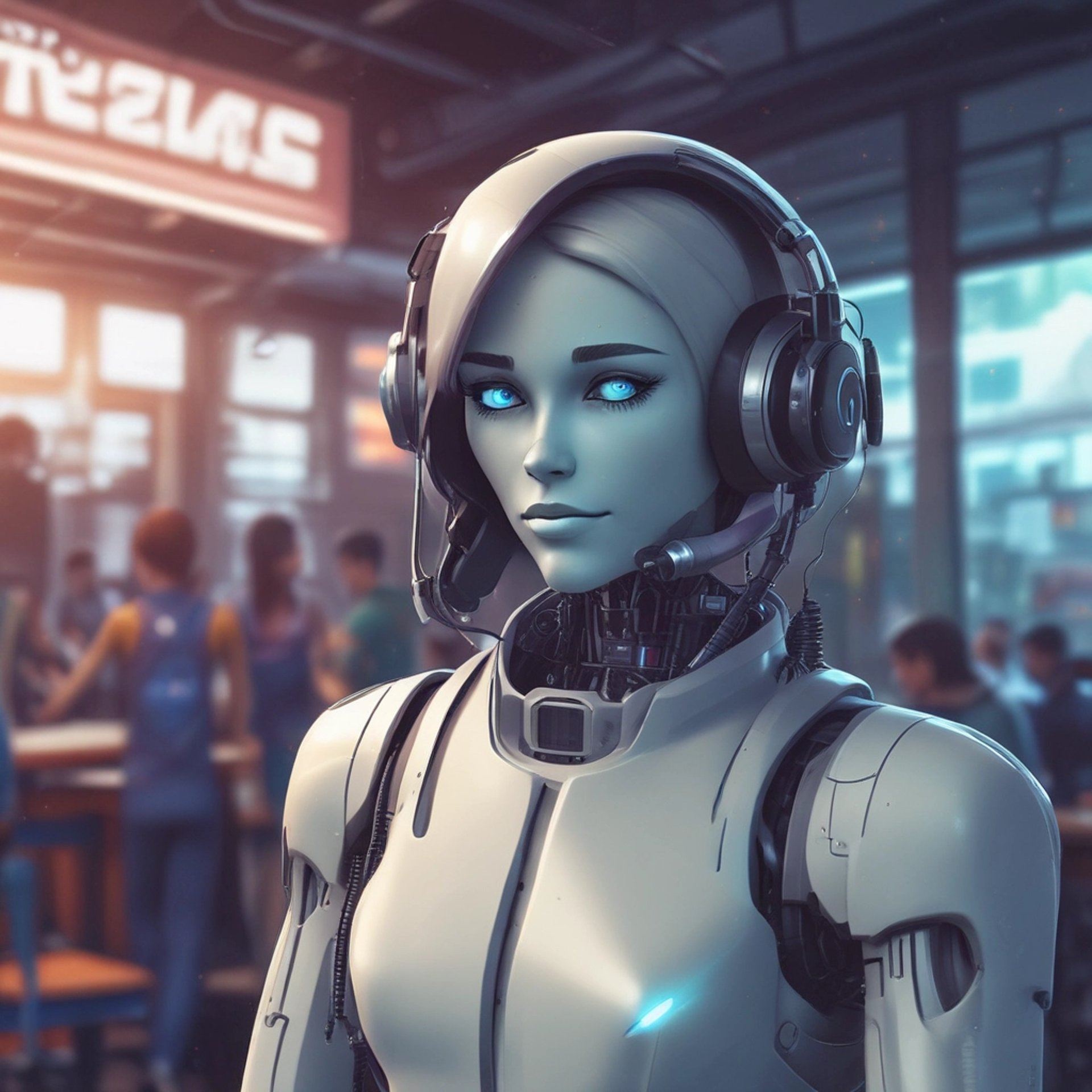 an abstract photo of a curved building with a blue sky in the background