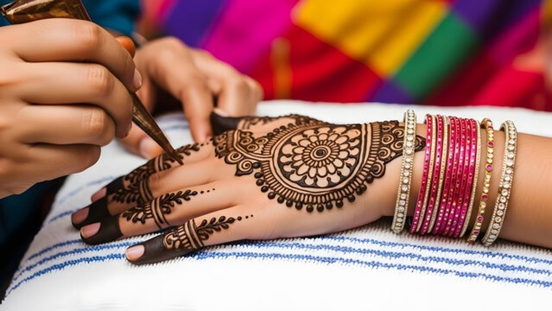 blue orange and yellow wallpaper