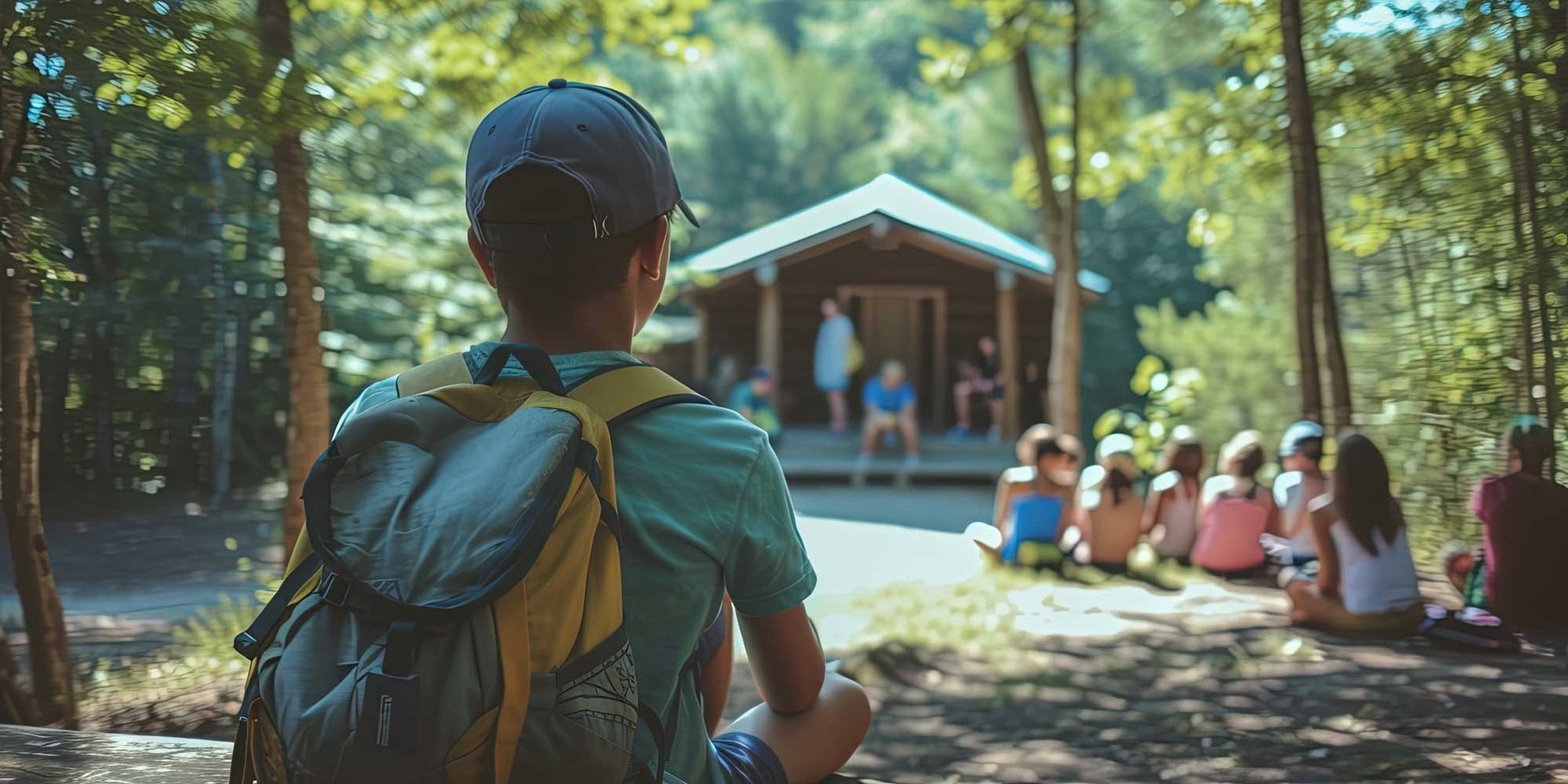 an abstract photo of a curved building with a blue sky in the background