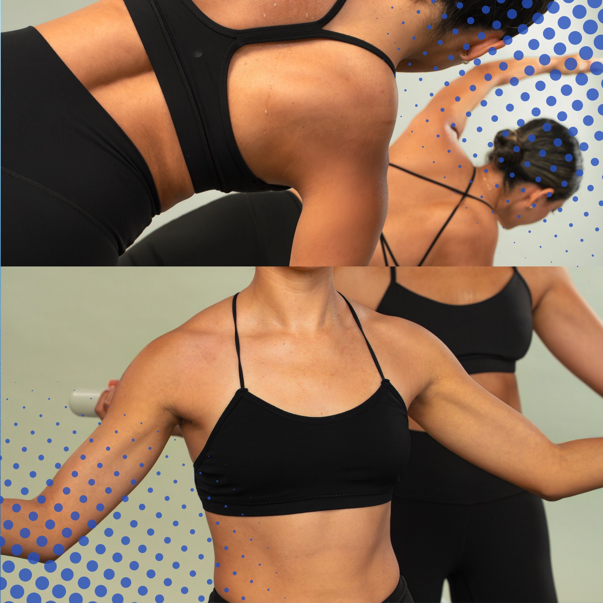 woman in black tank top and black leggings doing yoga