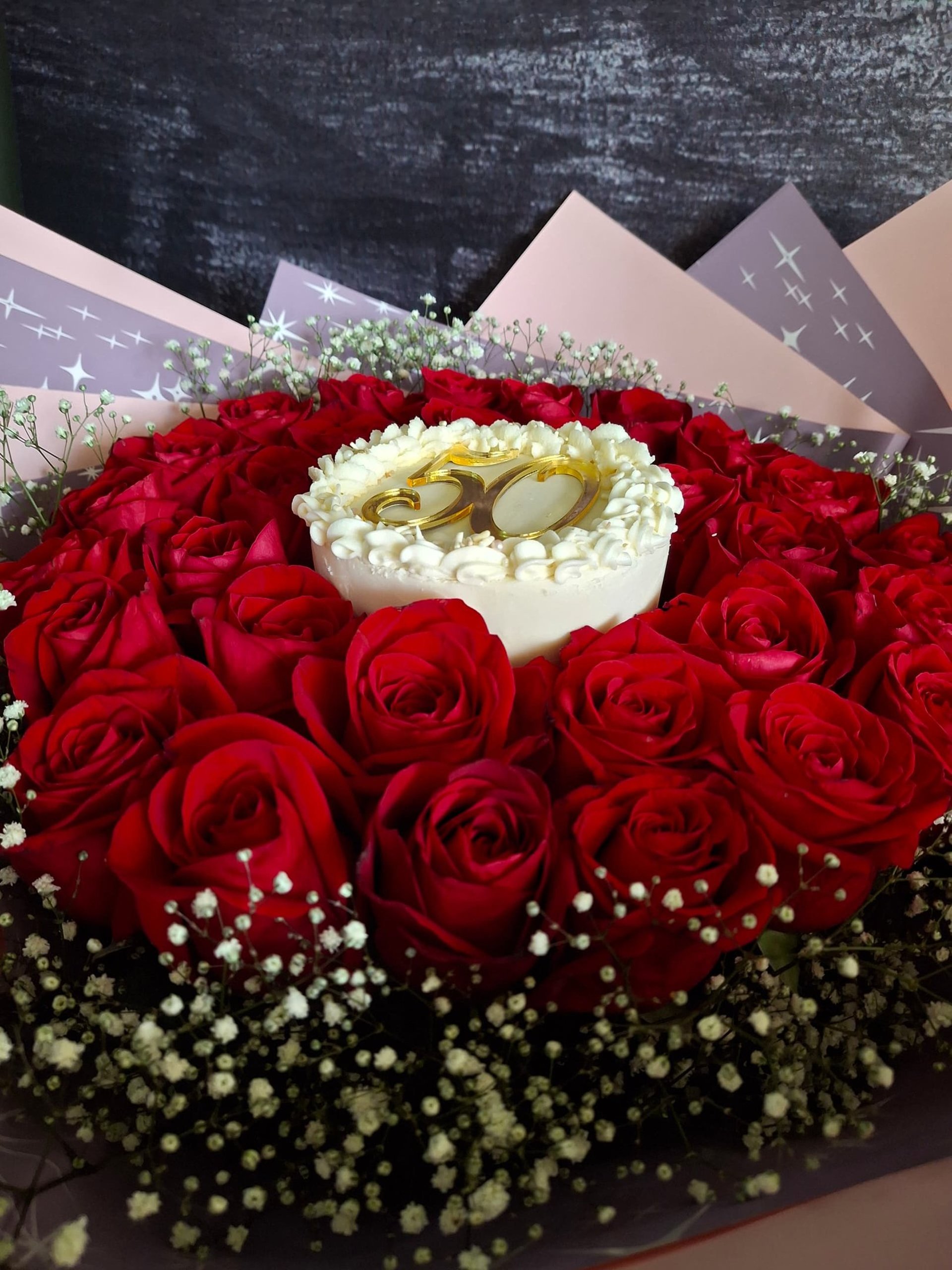 woman holding dried flower