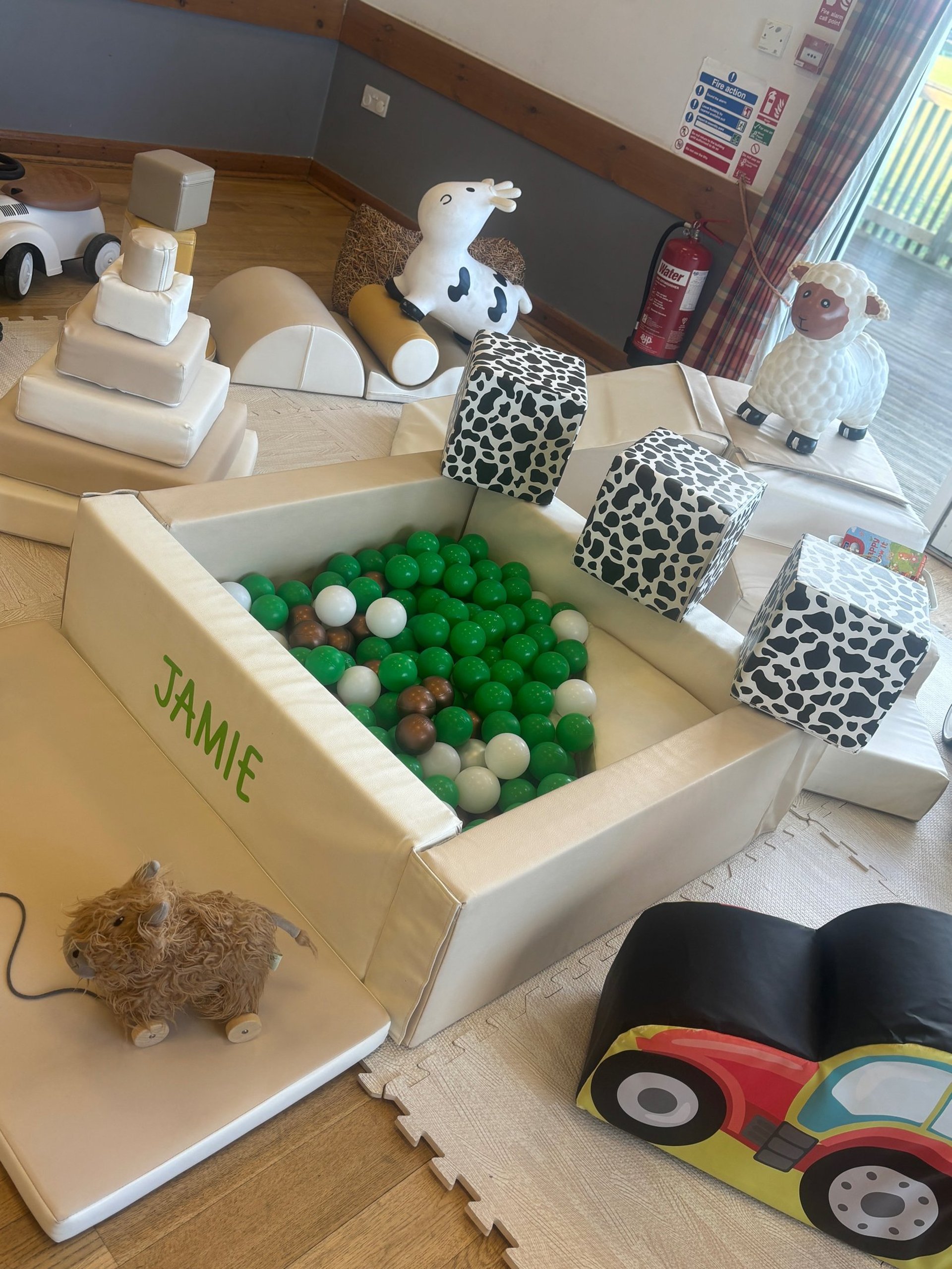 an abstract photo of a curved building with a blue sky in the background