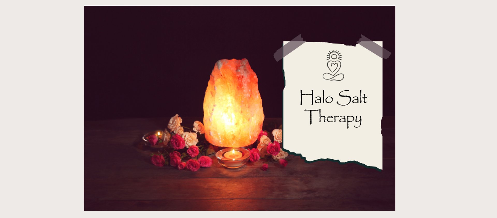 Rootedology Salt therapy with salt lamp image