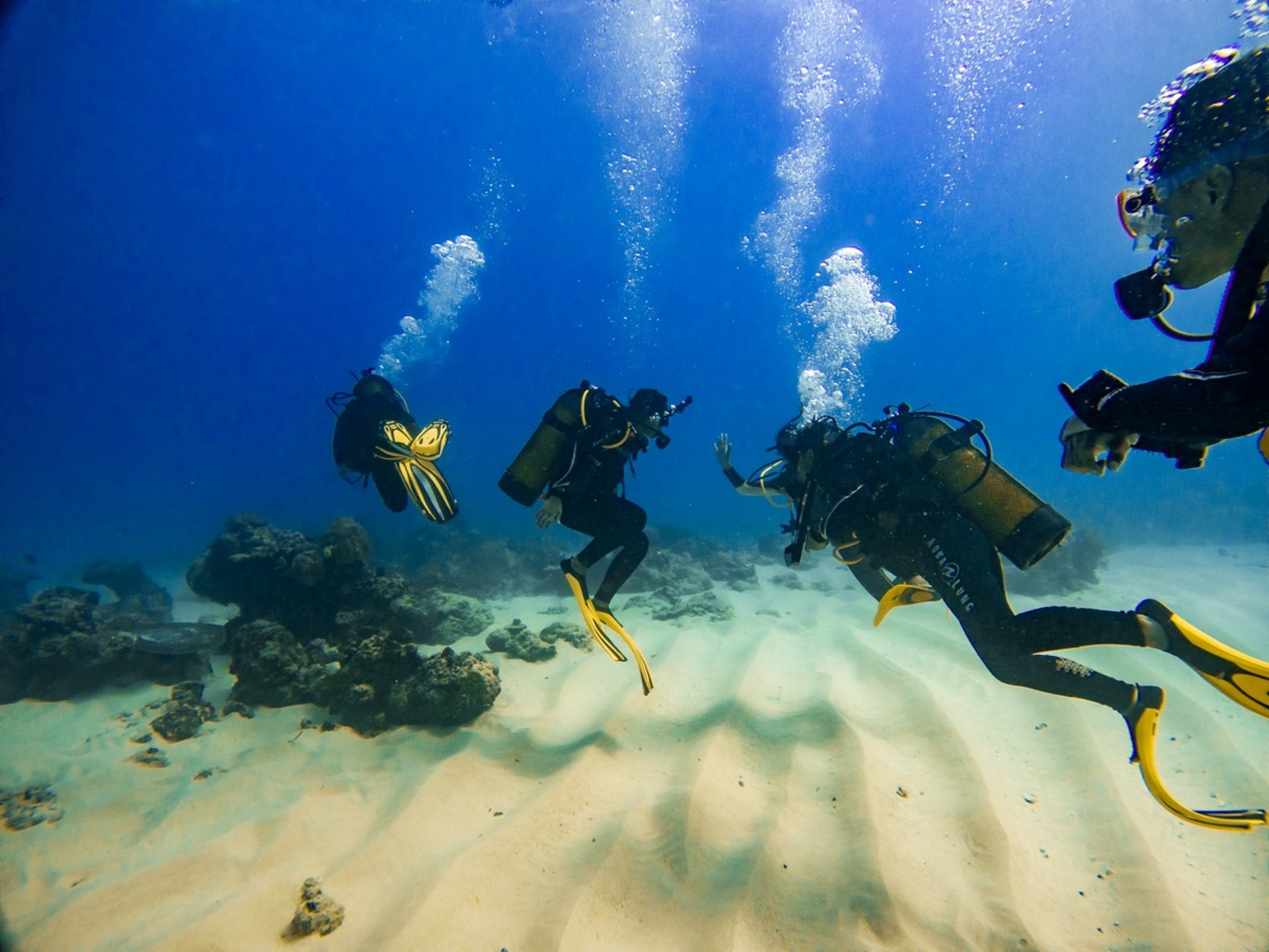 two person riding cable car