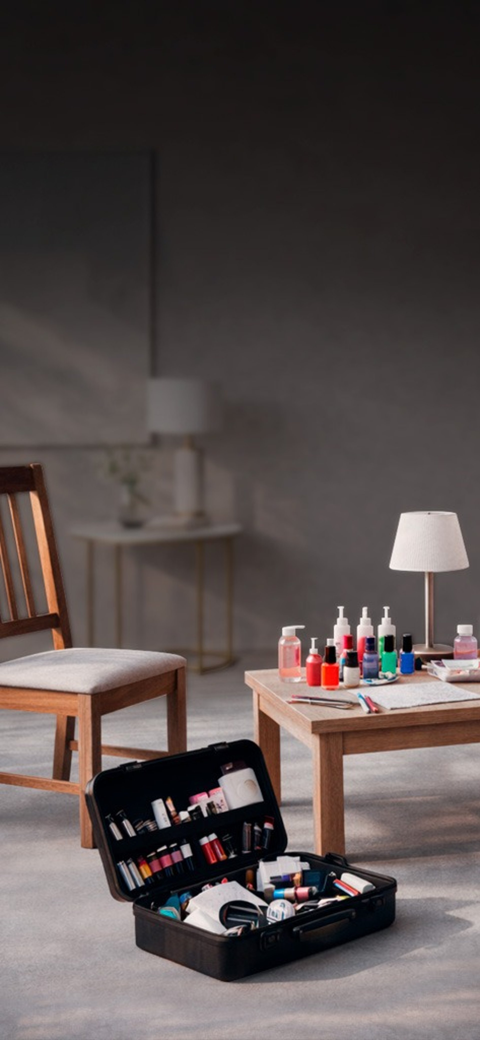 an abstract photo of a curved building with a blue sky in the background