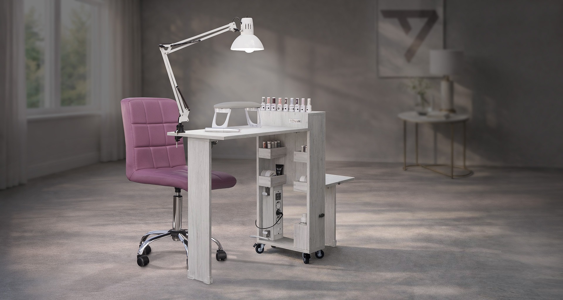 an abstract photo of a curved building with a blue sky in the background