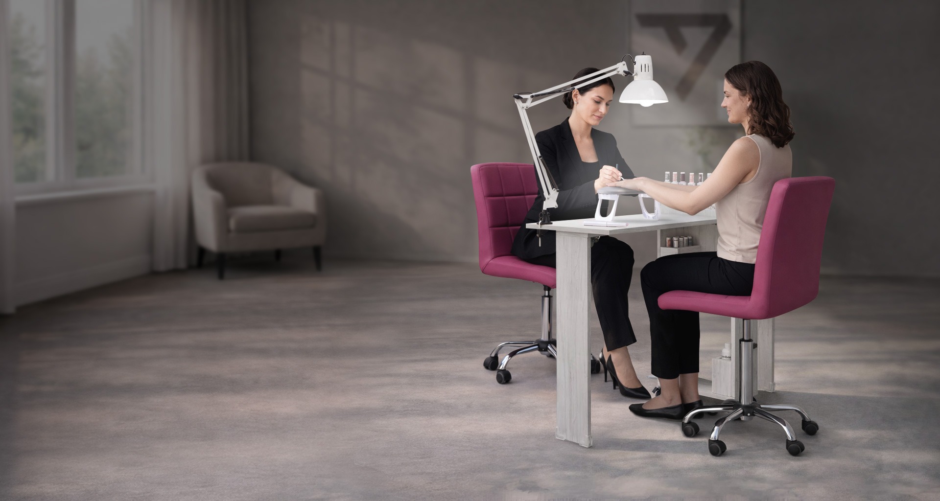an abstract photo of a curved building with a blue sky in the background
