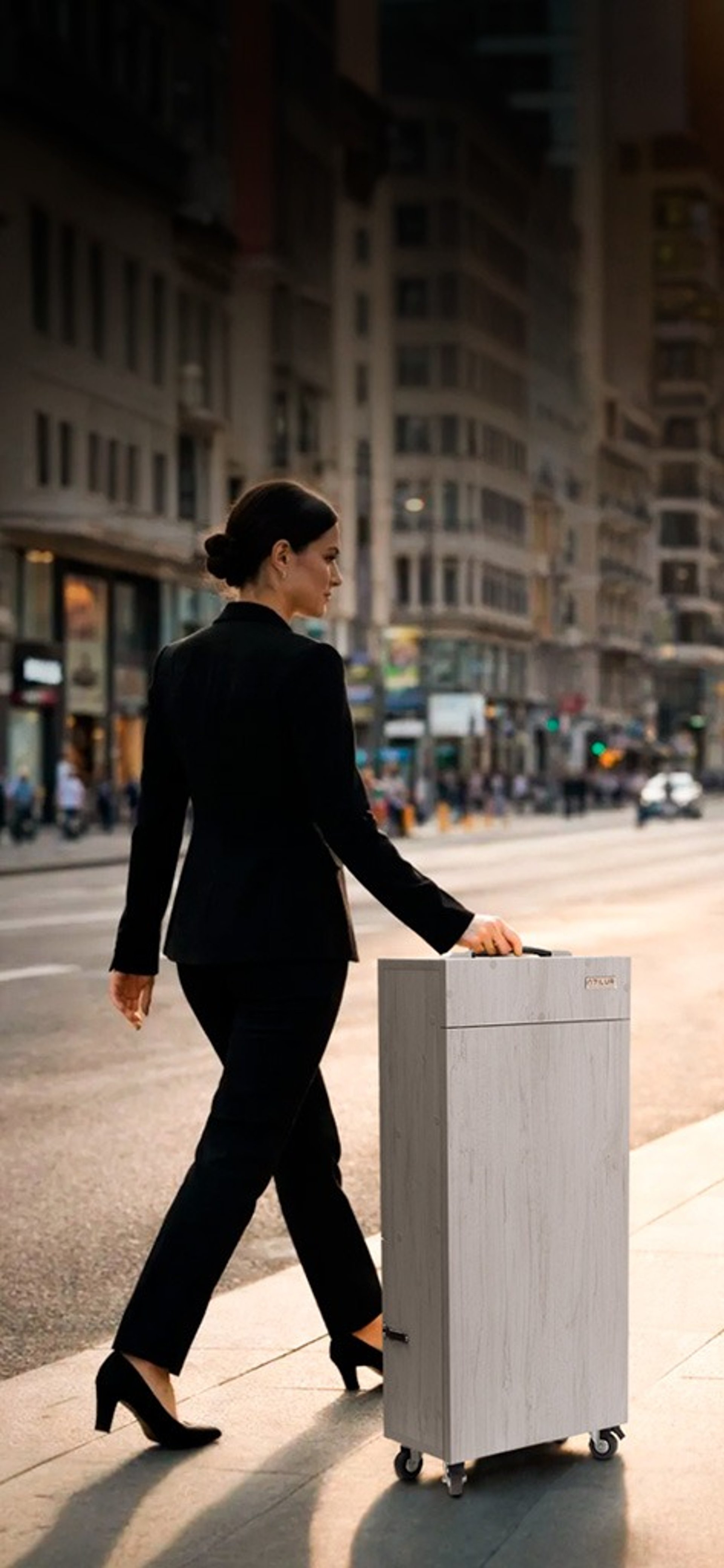 an abstract photo of a curved building with a blue sky in the background