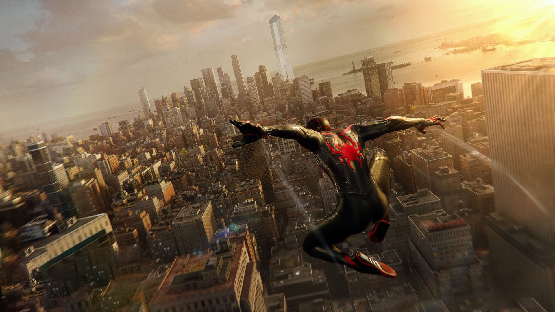 an abstract photo of a curved building with a blue sky in the background