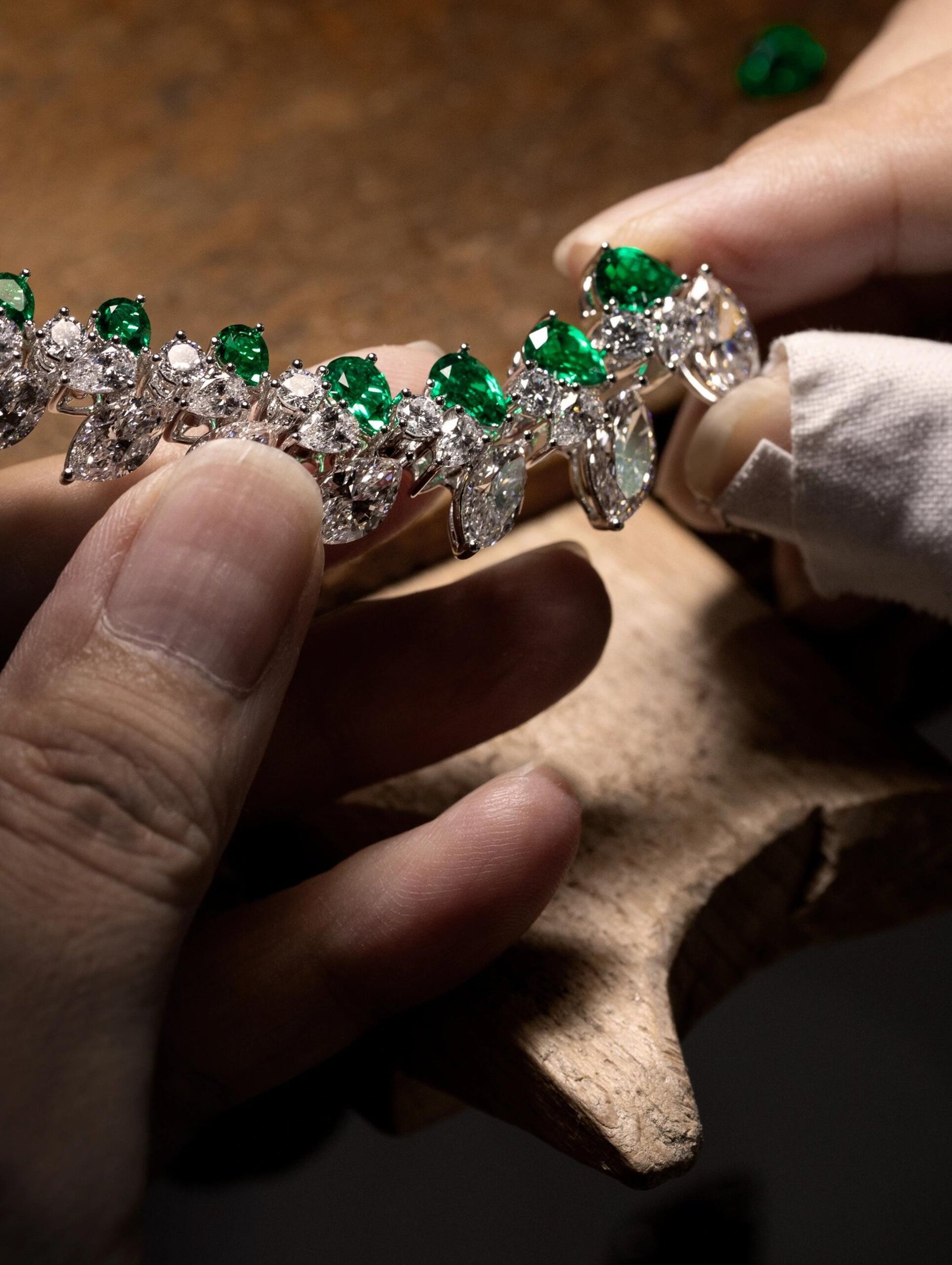 human hand neon signage