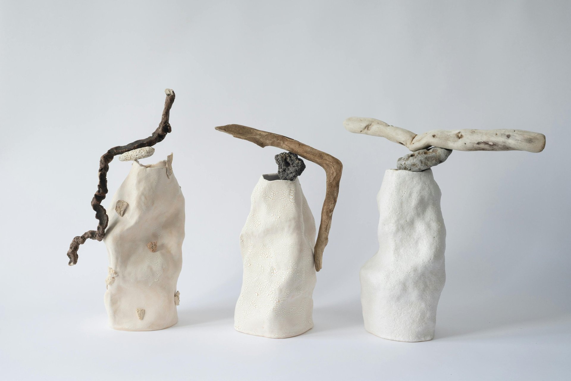 an abstract photo of a curved building with a blue sky in the background