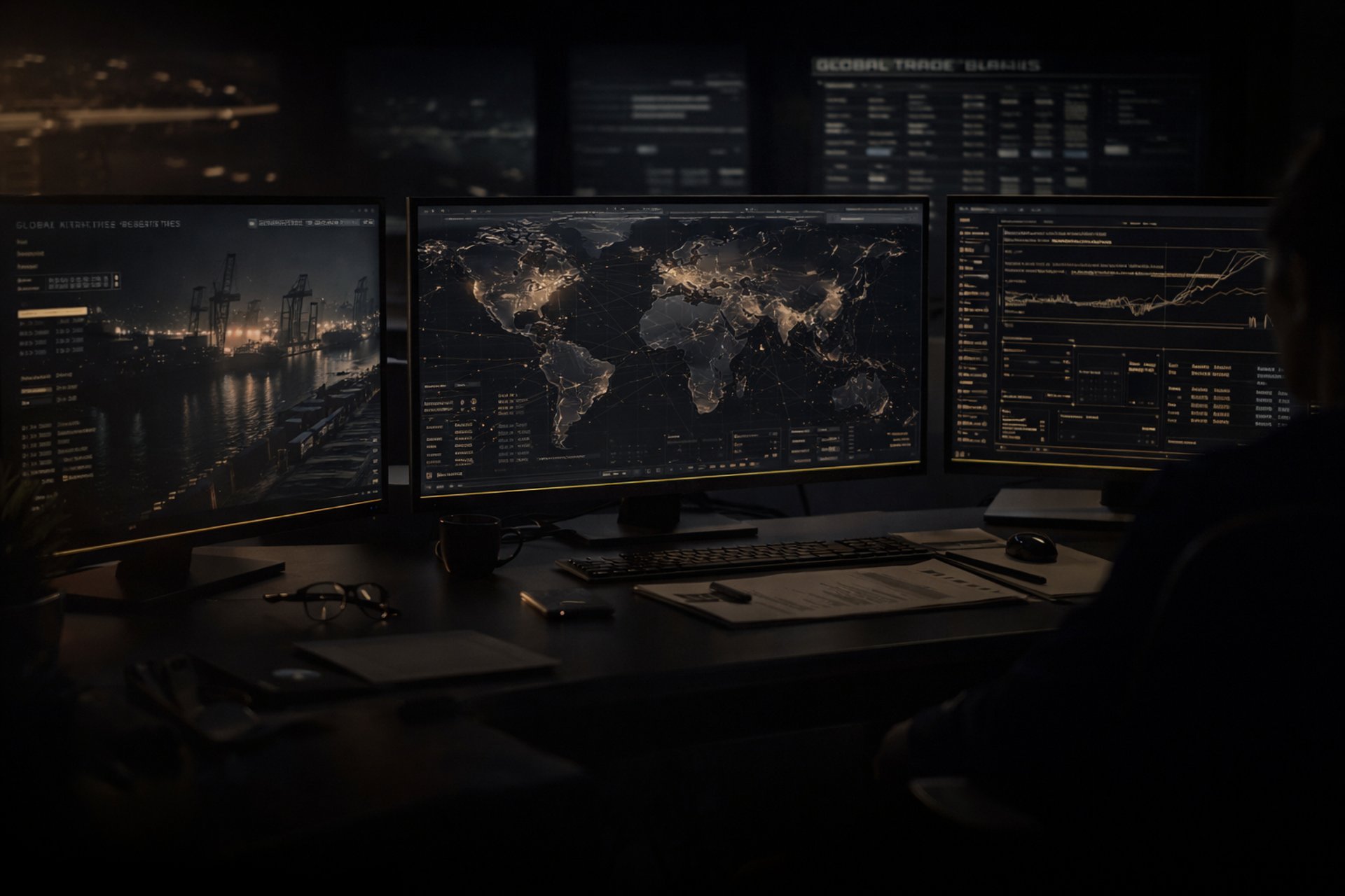 an abstract photo of a curved building with a blue sky in the background