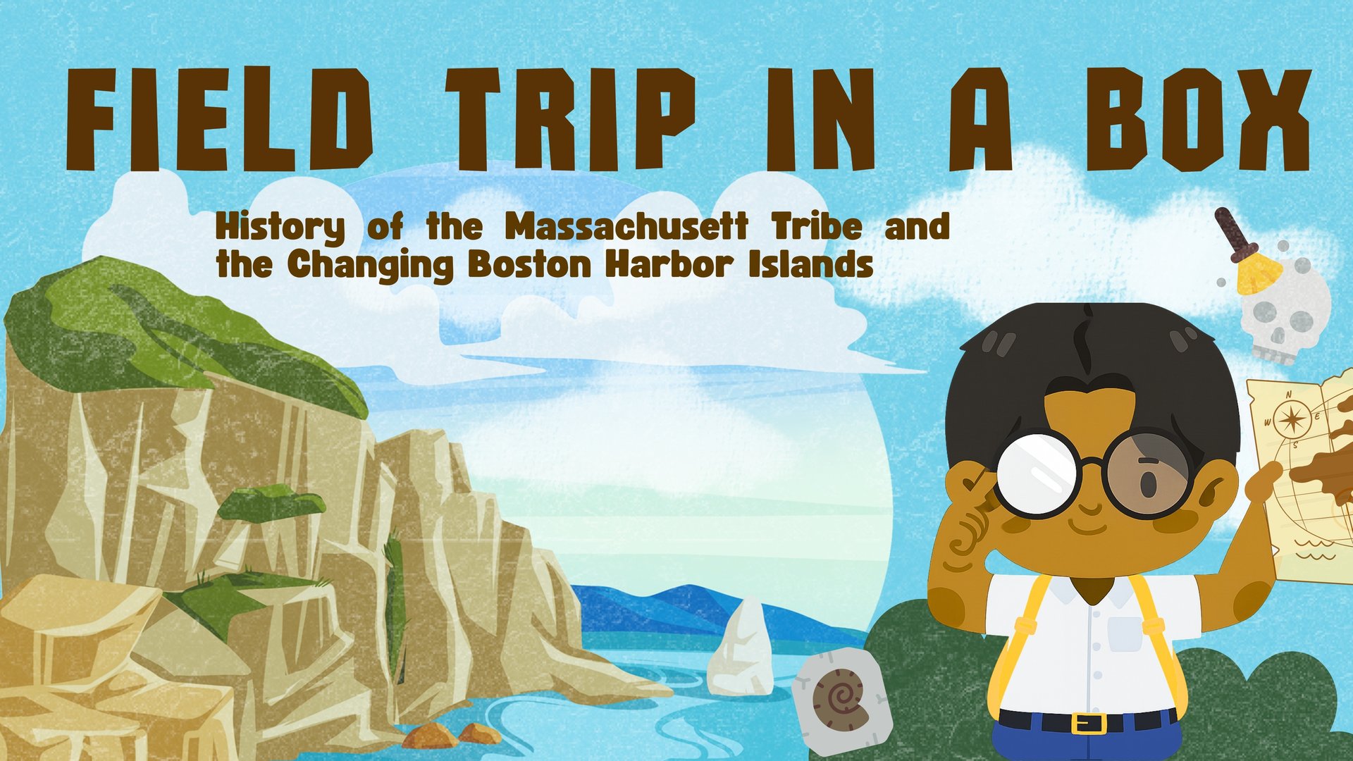 an abstract photo of a curved building with a blue sky in the background