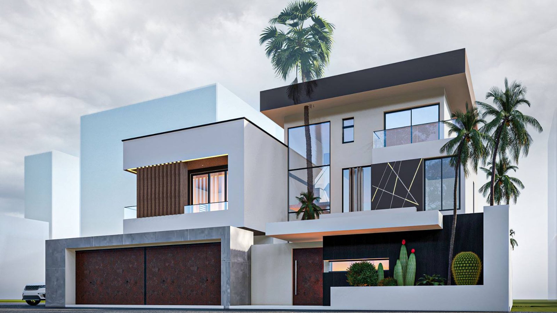 black and brown leather padded tub sofa