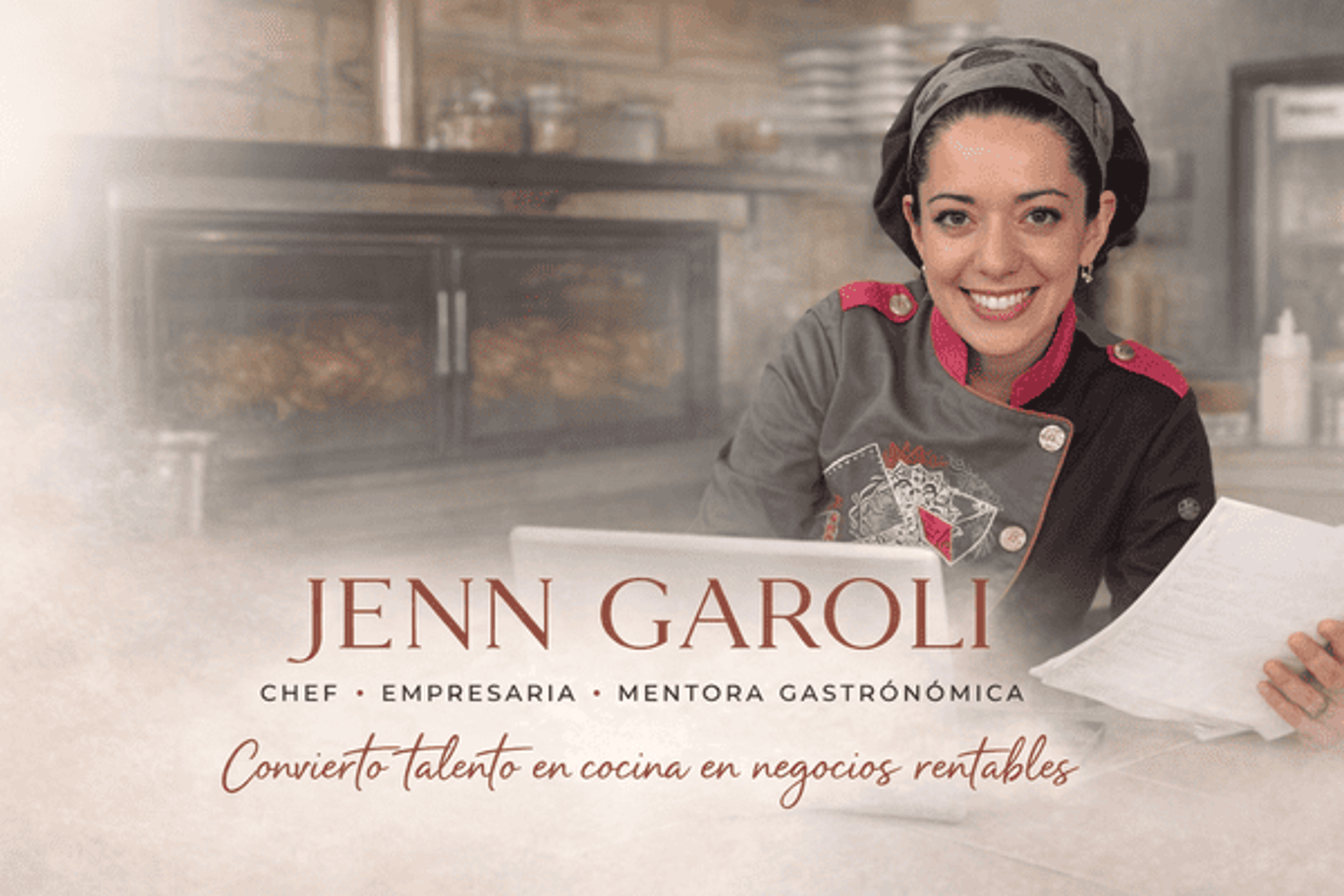 chef jenn garoli, mentora gastronómica y de contenido digital