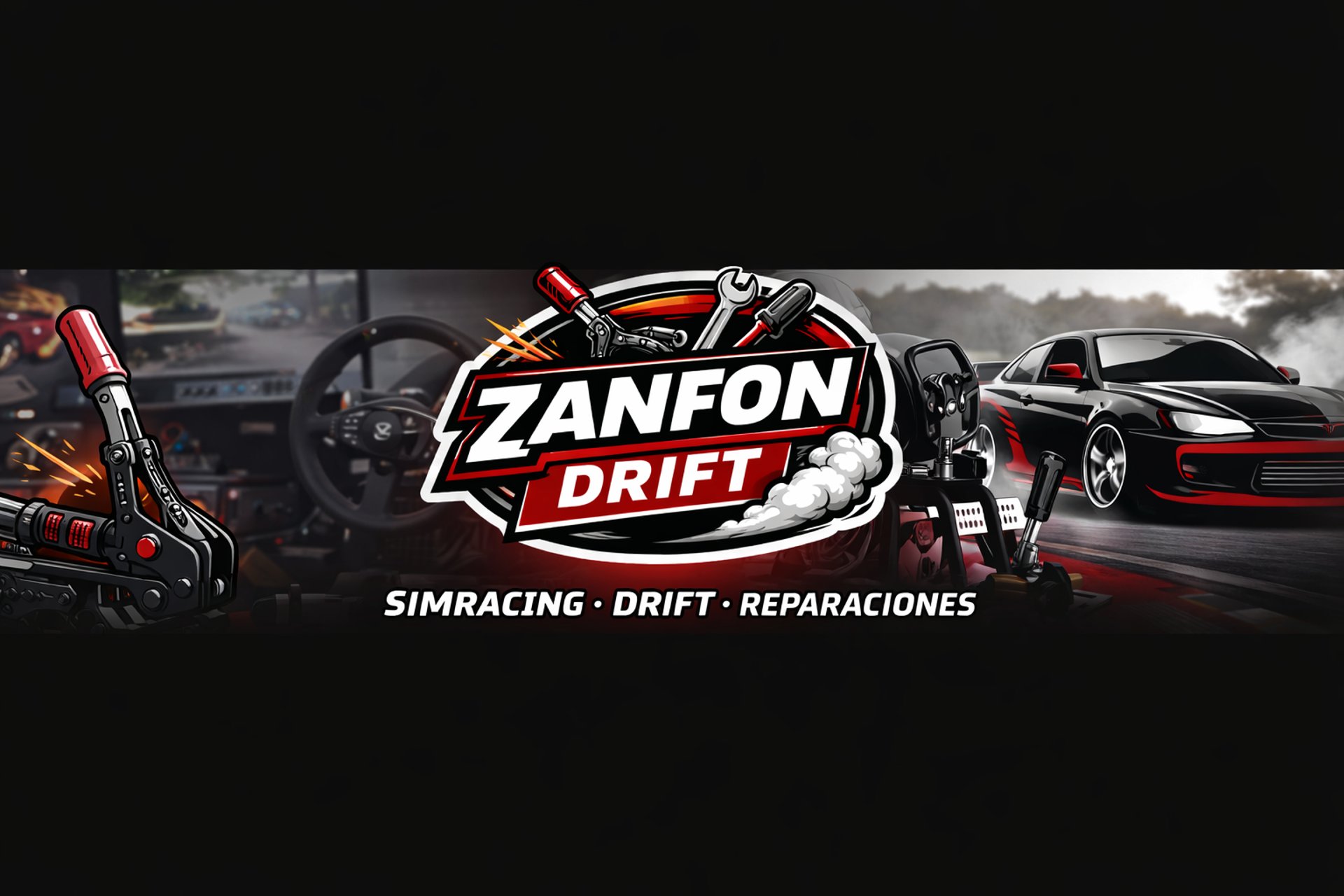 a white car with blue stripes