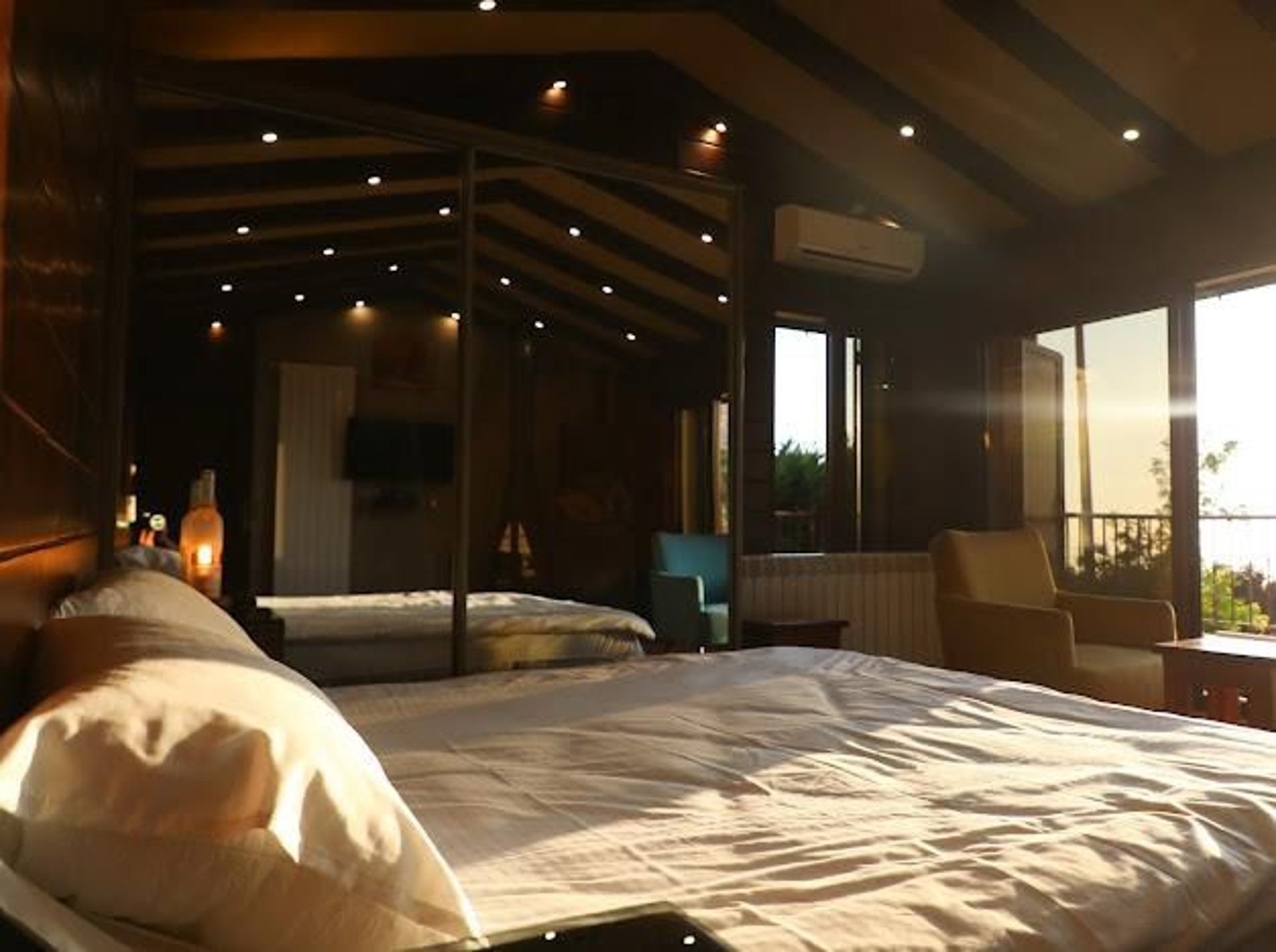 mountain range under blue sky