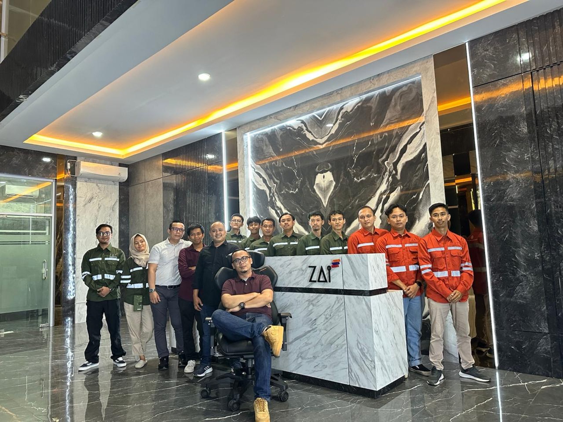 an abstract photo of a curved building with a blue sky in the background