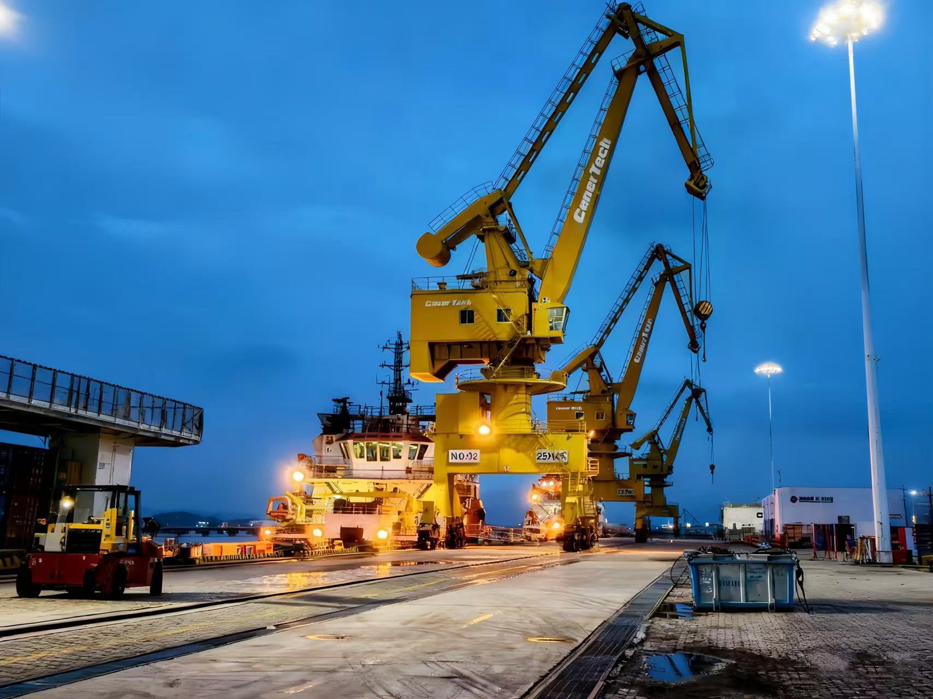 an abstract photo of a curved building with a blue sky in the background