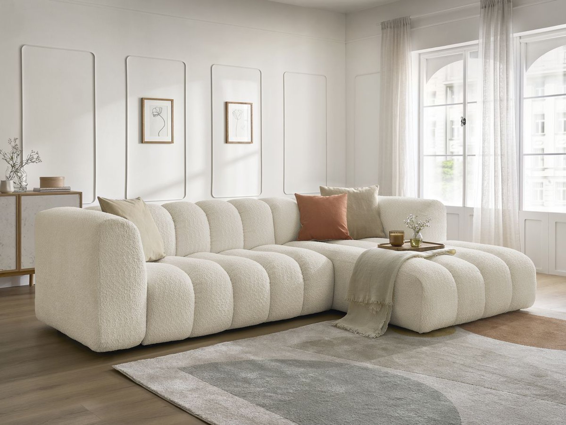 black and brown leather padded tub sofa