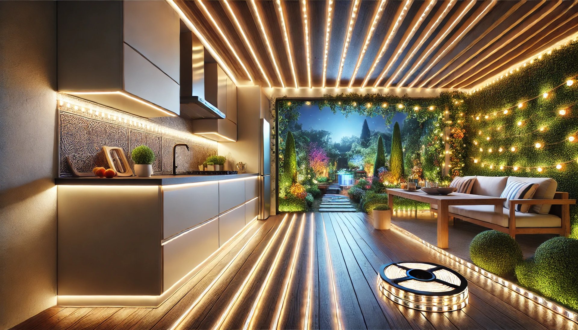 an abstract photo of a curved building with a blue sky in the background