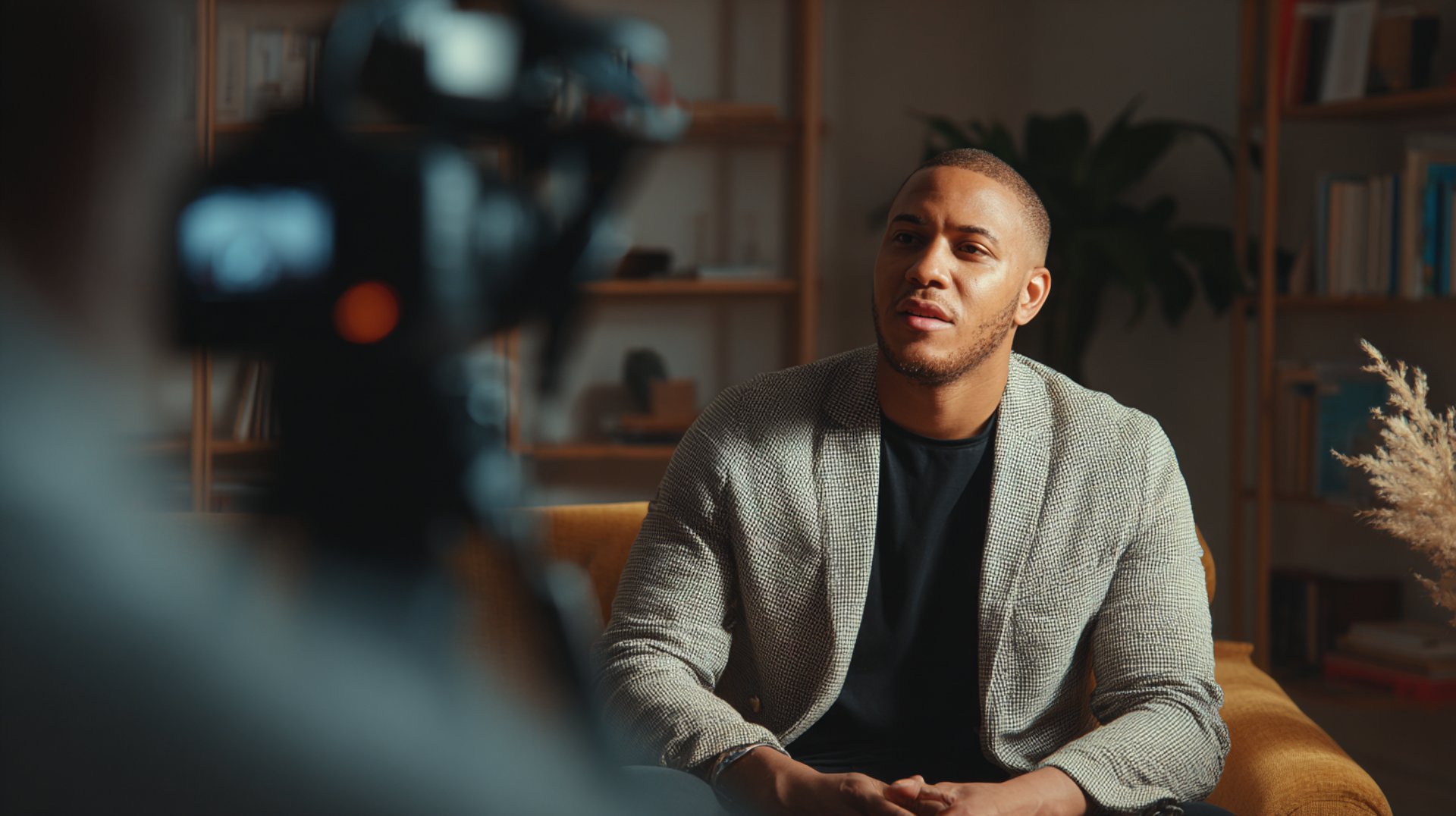 black and brown leather padded tub sofa