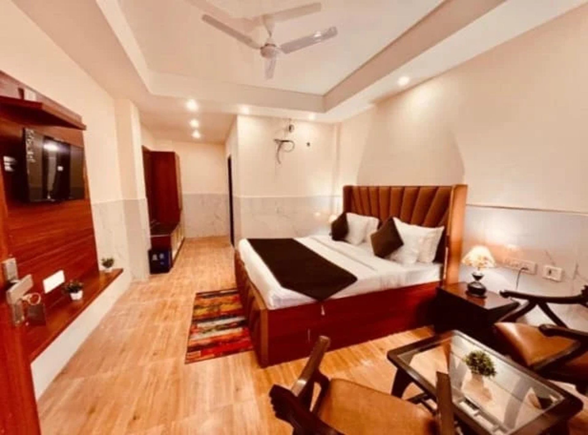 woman wearing yellow long-sleeved dress under white clouds and blue sky during daytime