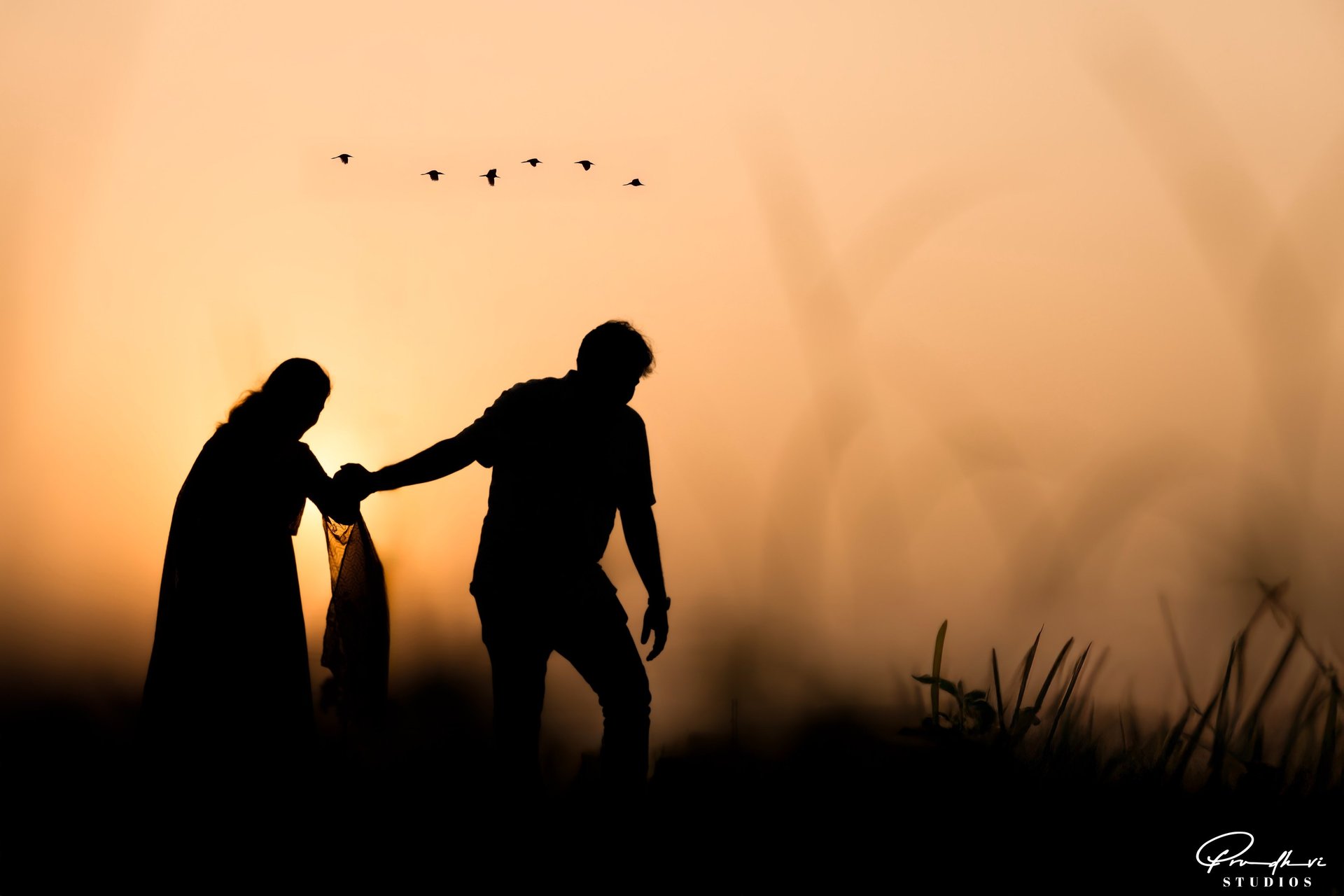 woman wearing yellow long-sleeved dress under white clouds and blue sky during daytime