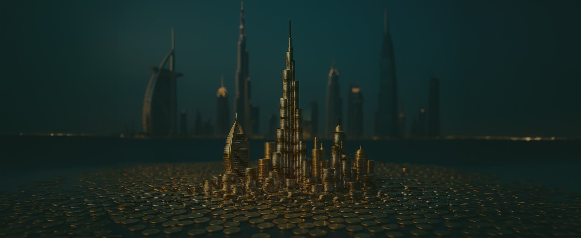 an abstract photo of a curved building with a blue sky in the background