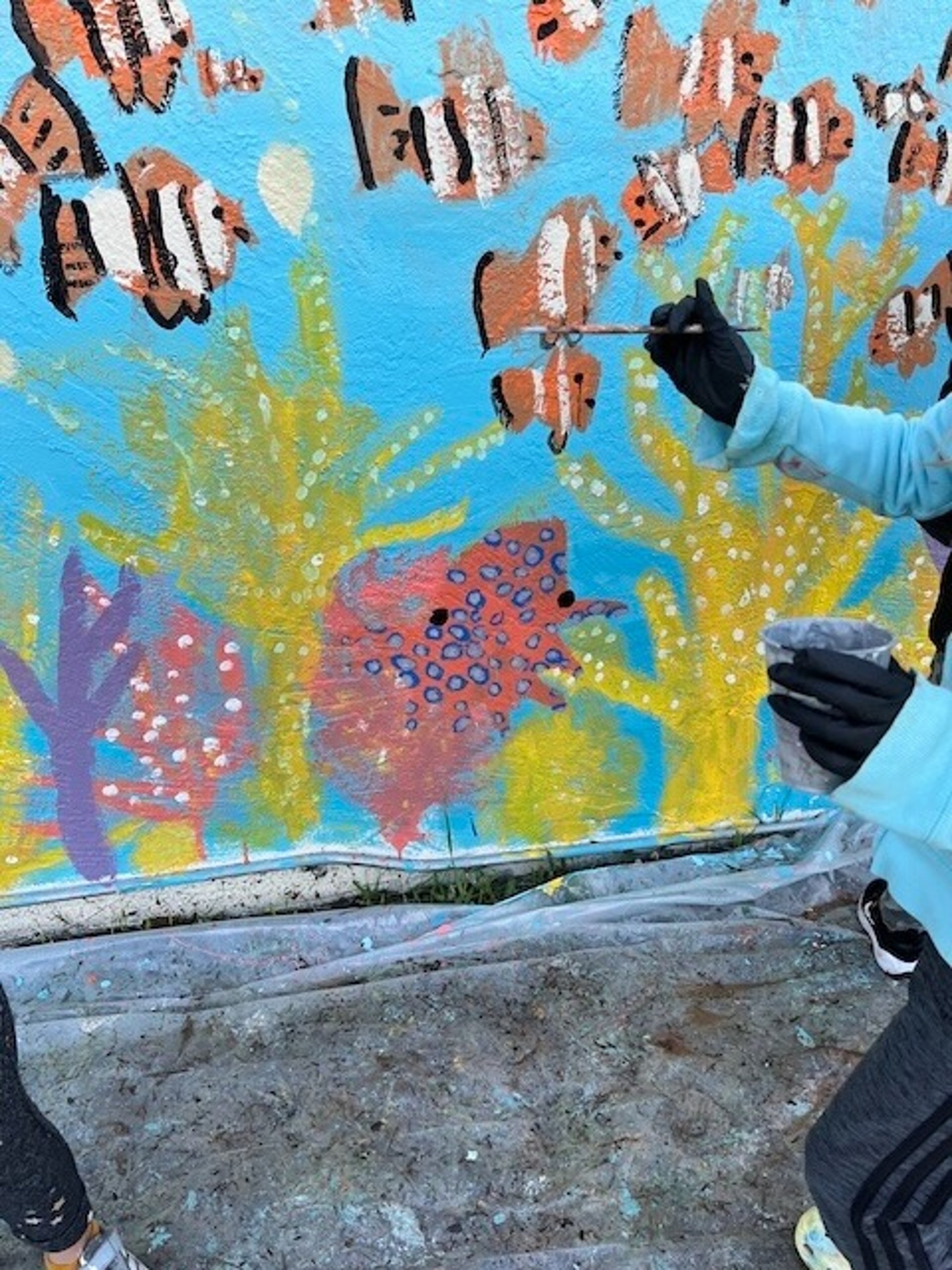 black blue and yellow textile