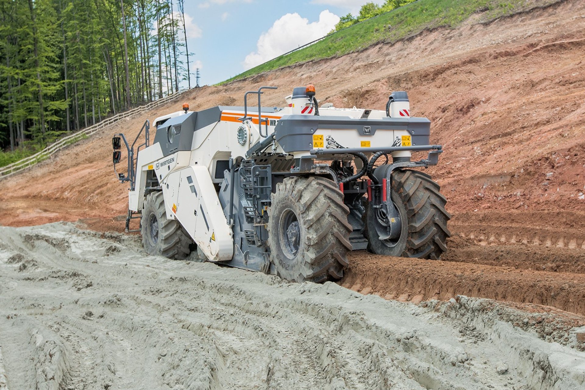 an abstract photo of a curved building with a blue sky in the background