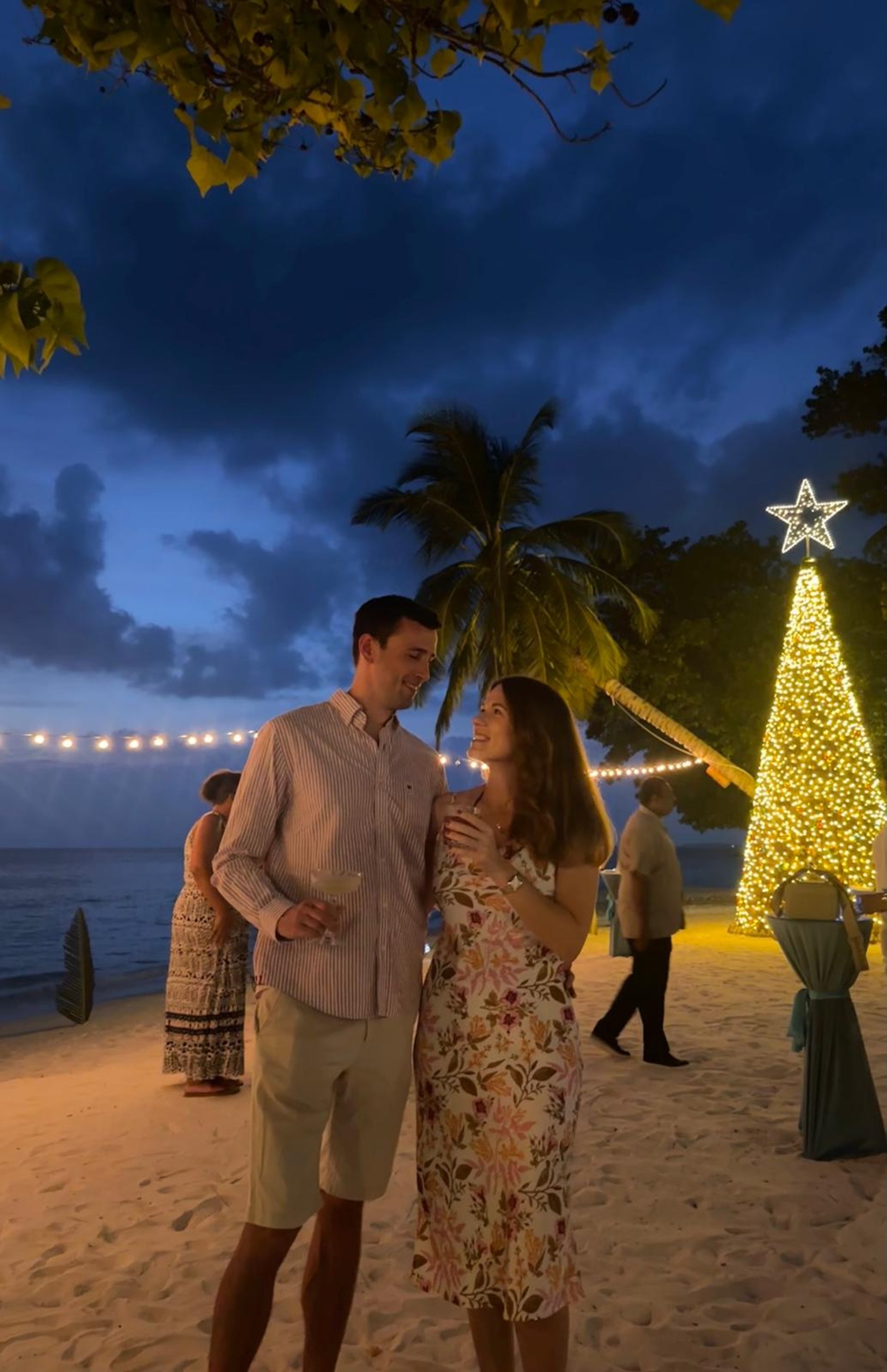 couple wearing silver-colored rings