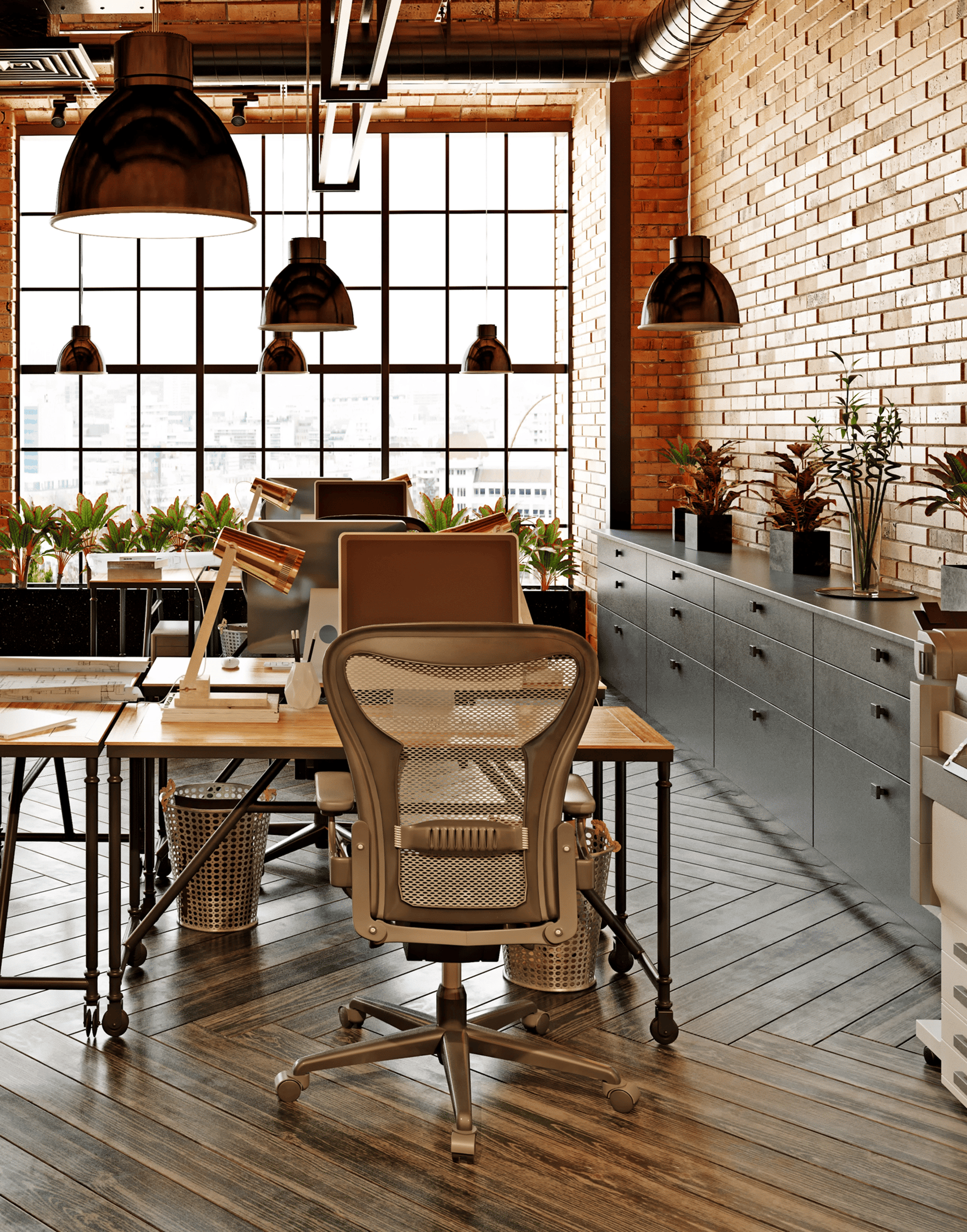 black and brown leather padded tub sofa