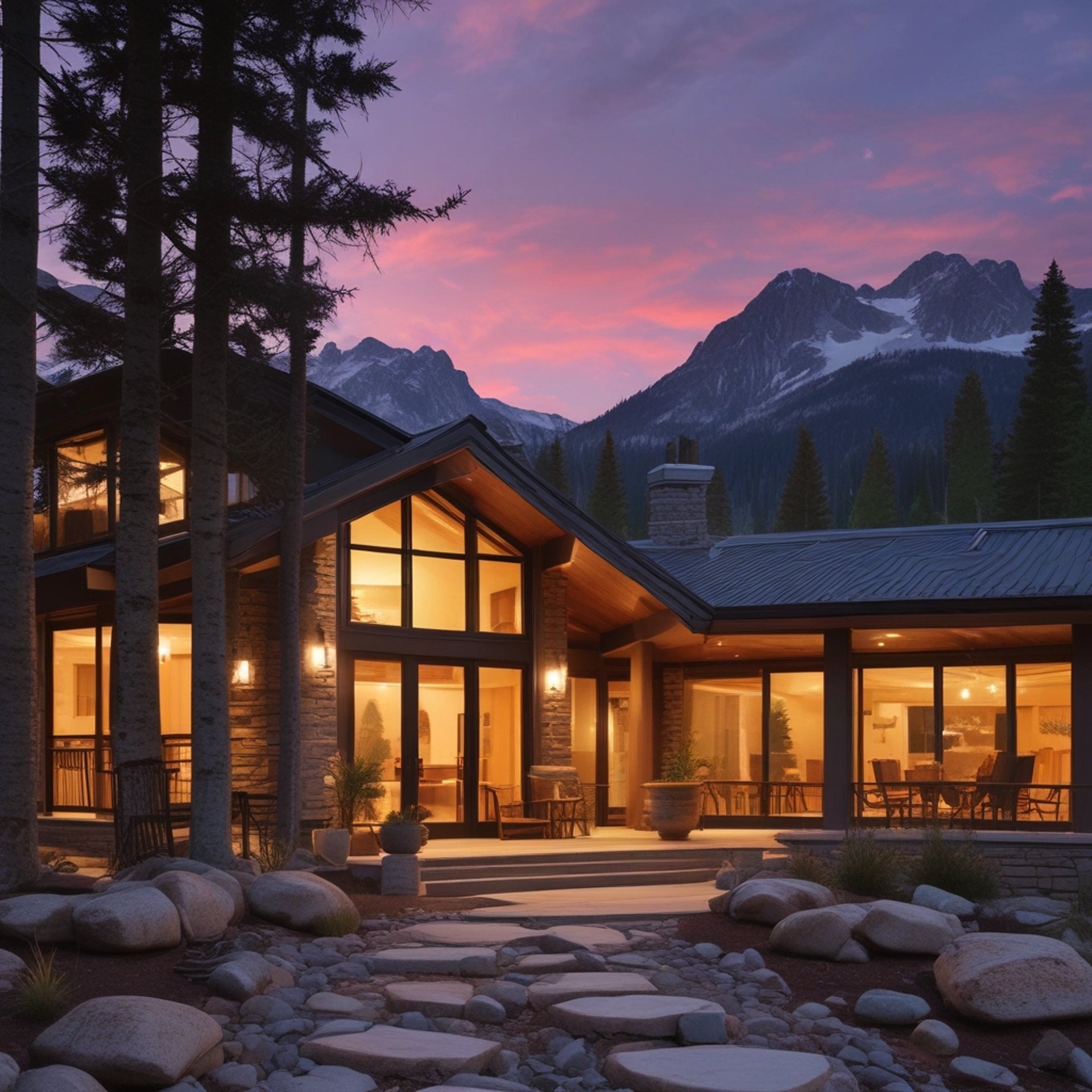 an abstract photo of a curved building with a blue sky in the background