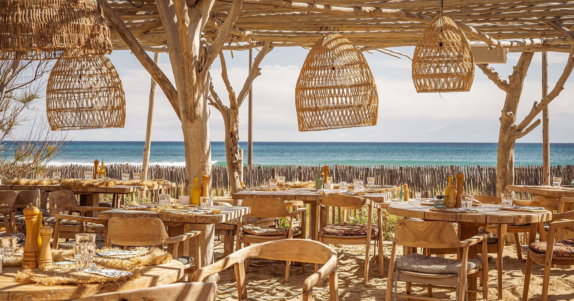 a close up of a wall made of bamboo