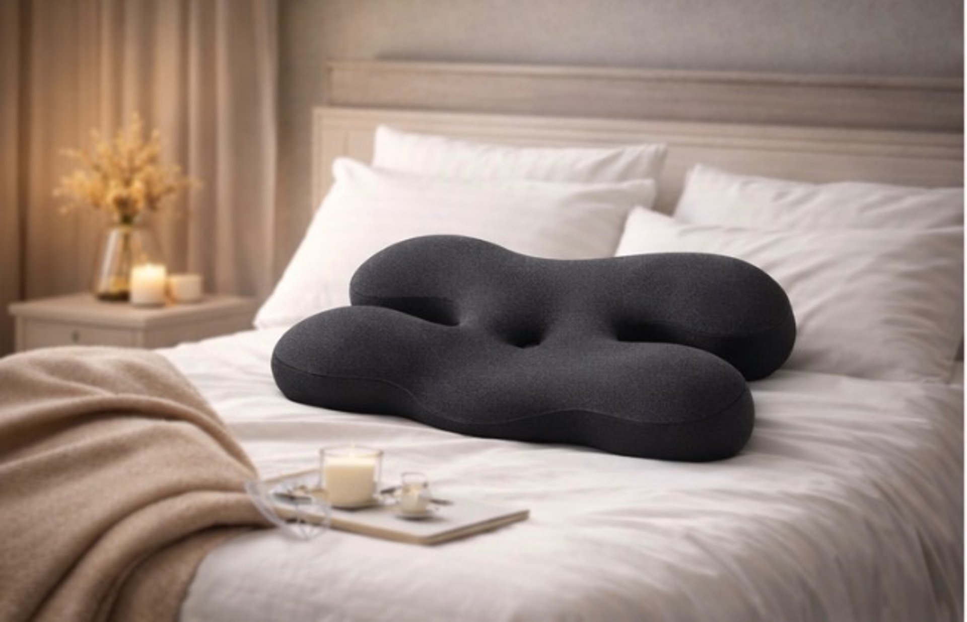 black and white bed linen