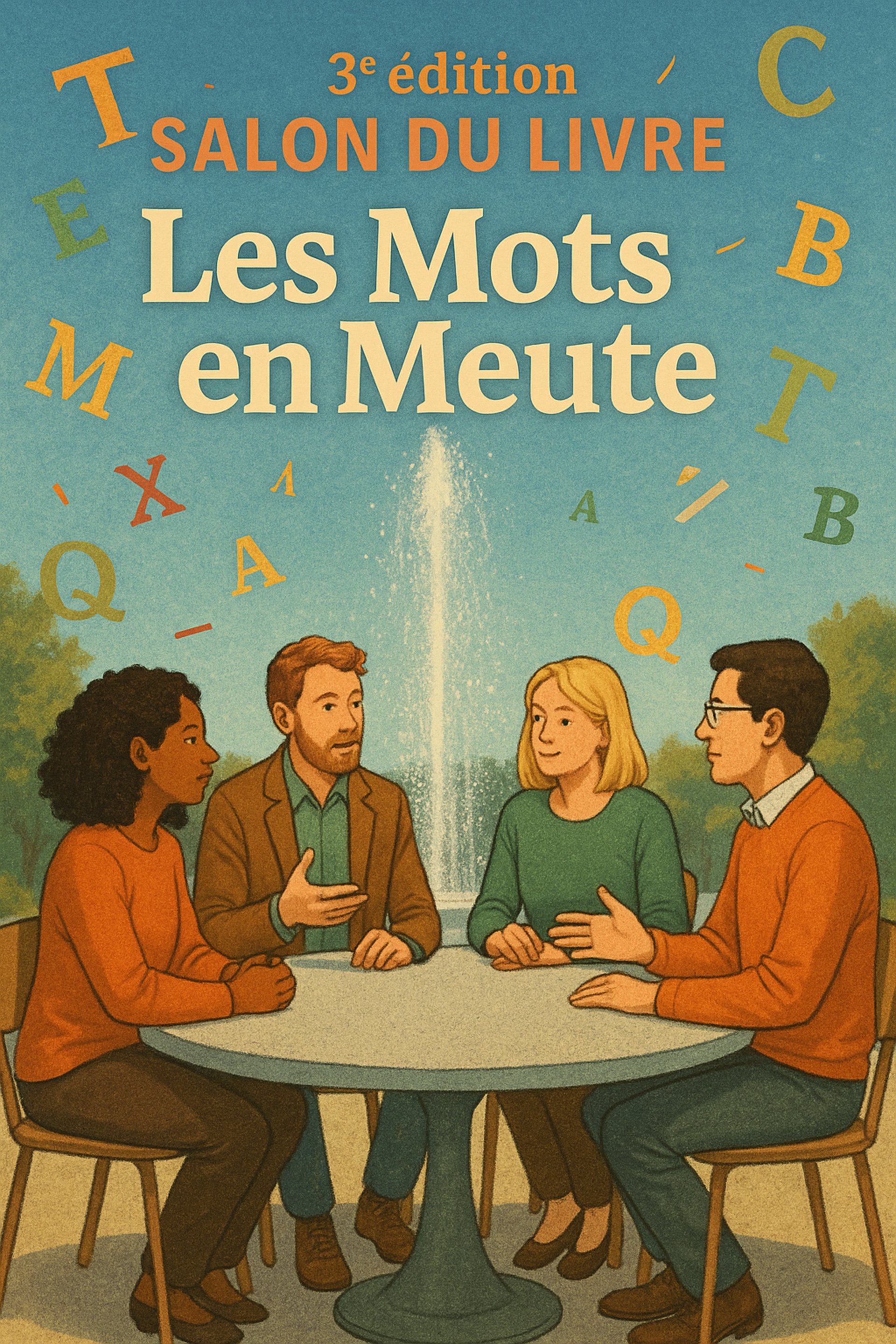 a close up of a table with chairs around it