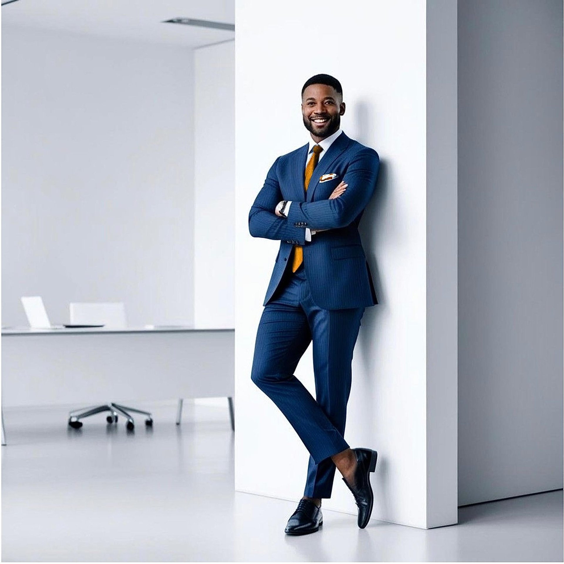 black blue and yellow textile