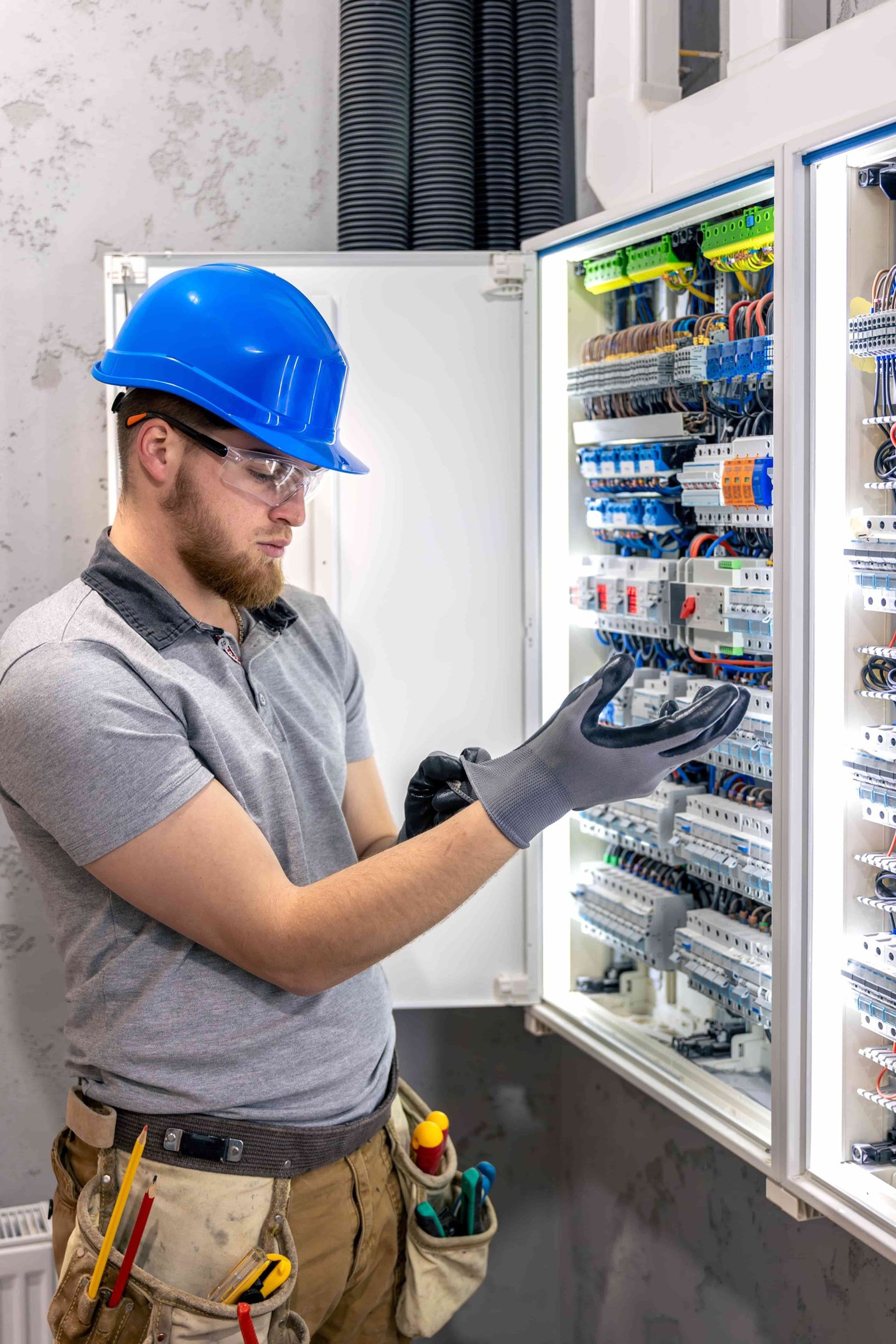 man in gray and red jacket